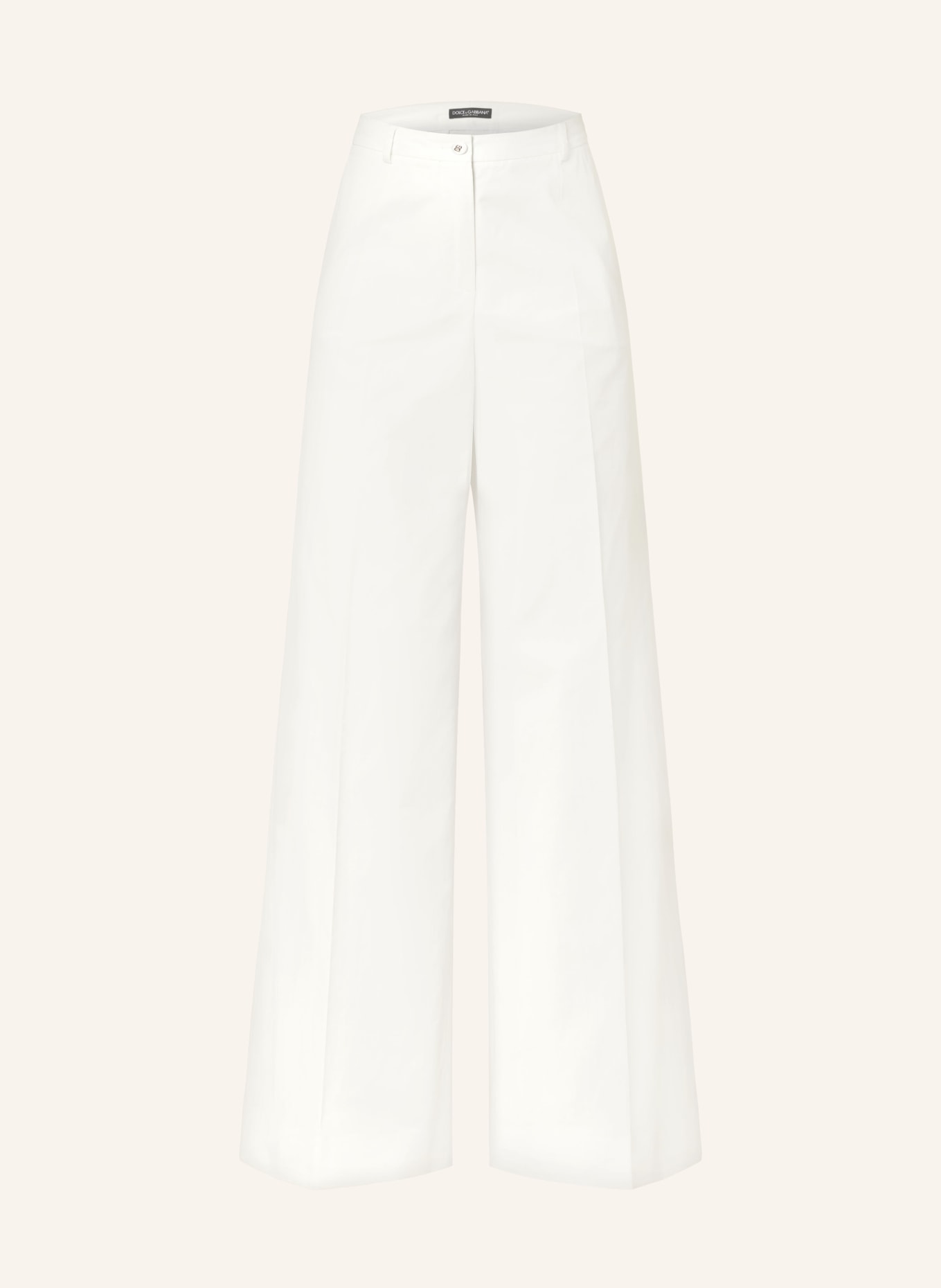 JACQUEMUS Wide leg trousers LE PANTALON SAUGE, Color: WHITE (Image 1)