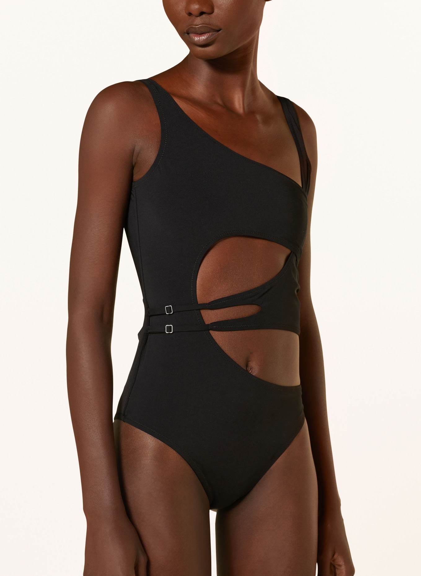 Off-White Swimsuit, Color: BLACK (Image 4)
