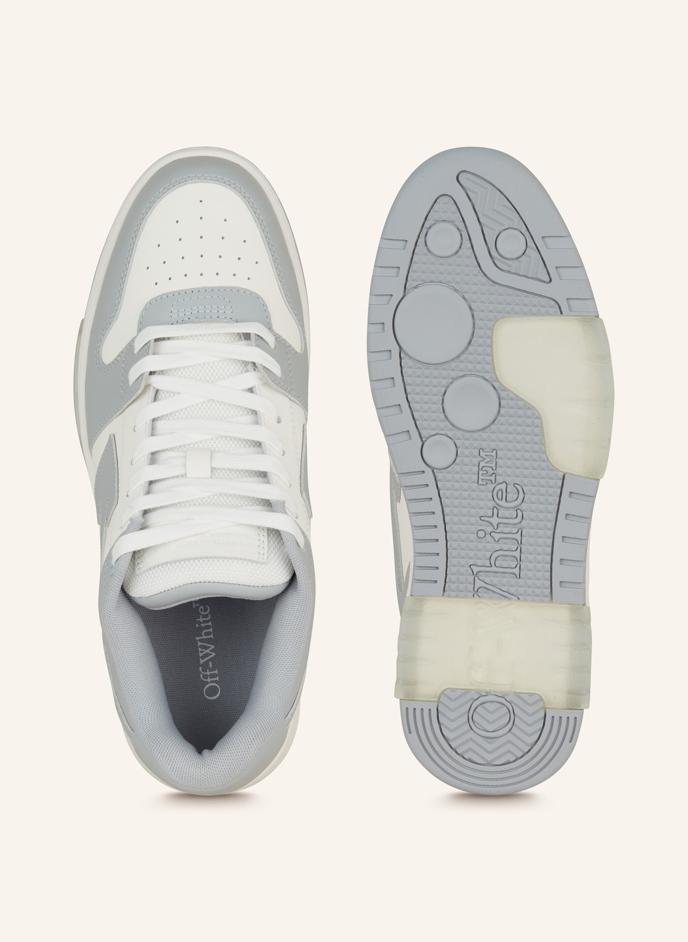 Off-White Sneakers OUT OF OFFICE, Color: WHITE/ GRAY (Image 5)