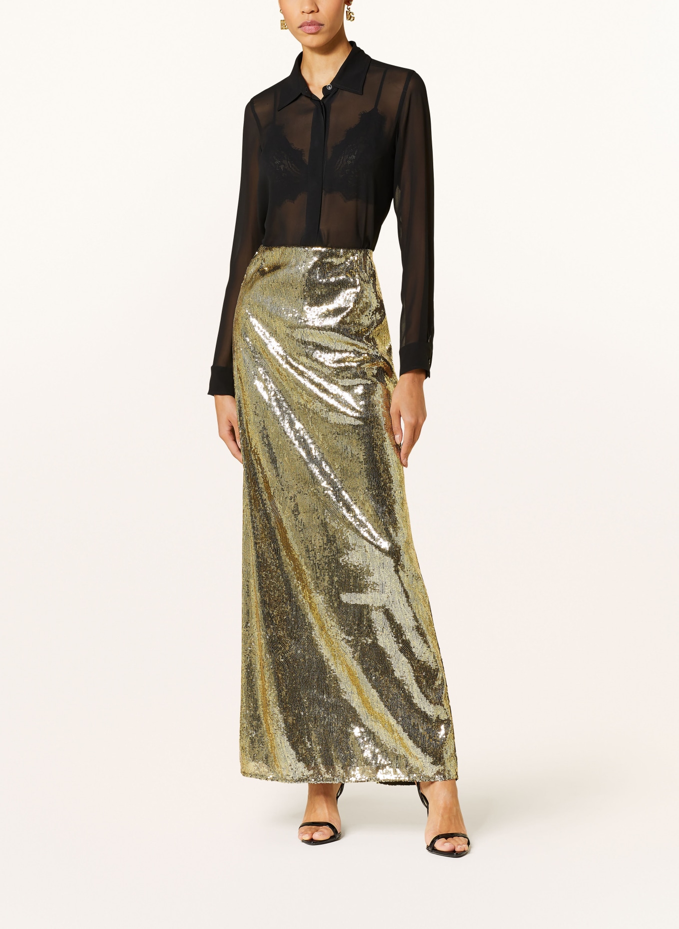 DOLCE & GABBANA Skirt with sequins, Color: GOLD (Image 2)