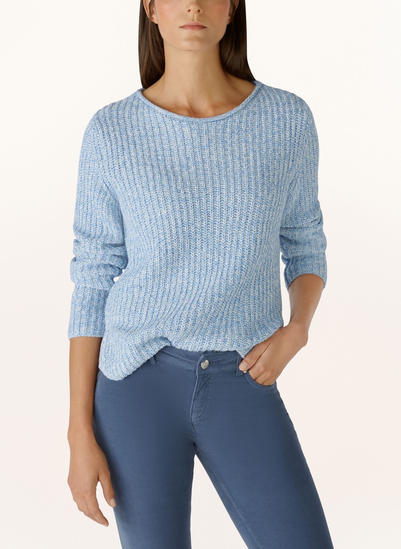 oui Sweater, Color: LIGHT BLUE (Image 4)