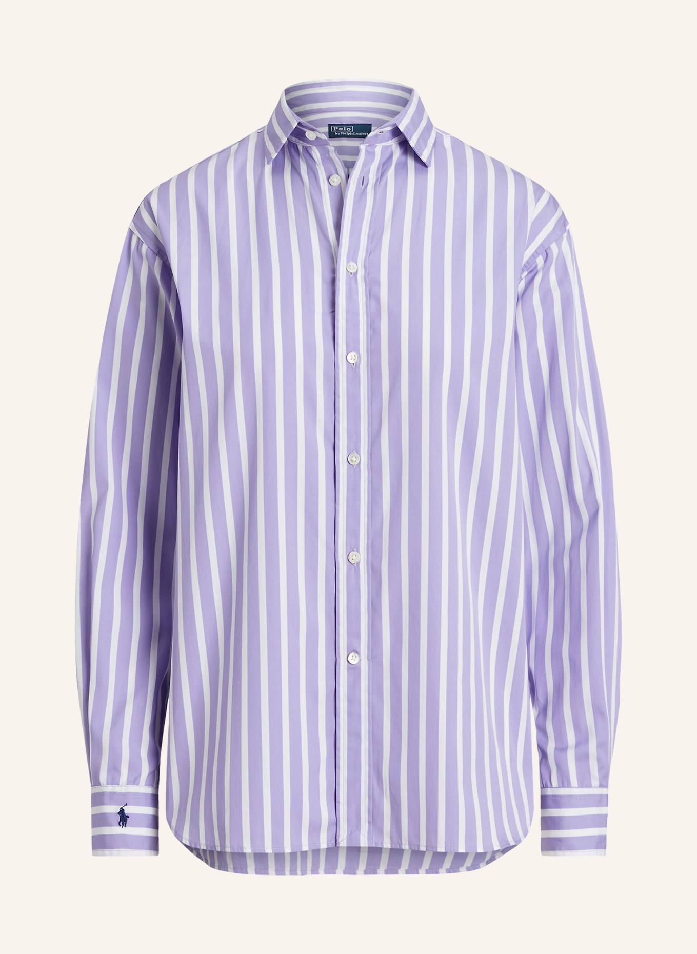 POLO RALPH LAUREN Shirt blouse, Color: PURPLE/ WHITE (Image 1)