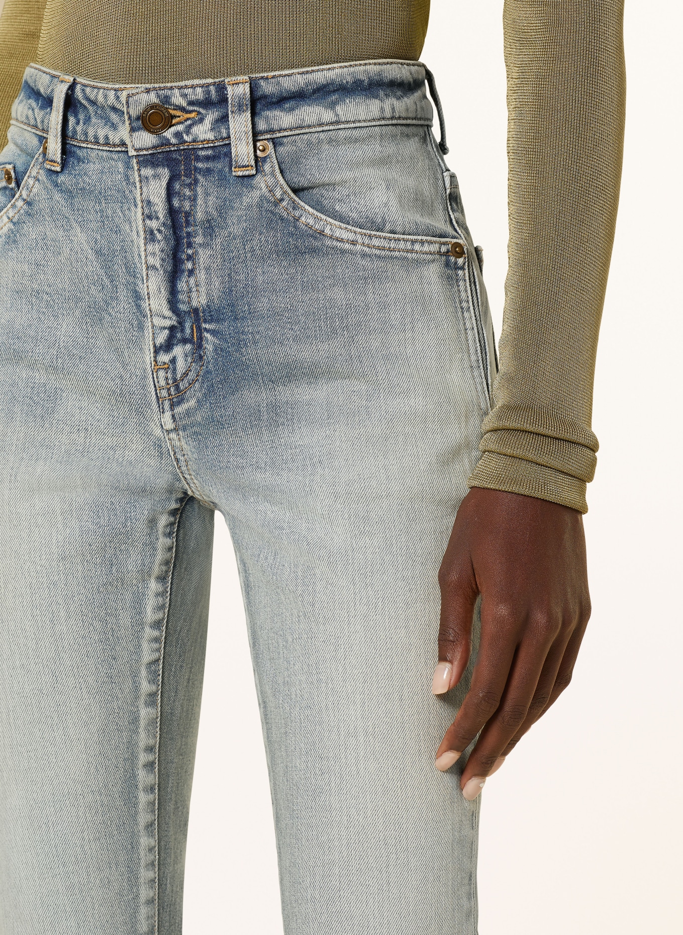 SAINT LAURENT Skinny Jeans, Farbe: 4741 BRIGHT BLUE (Bild 5)