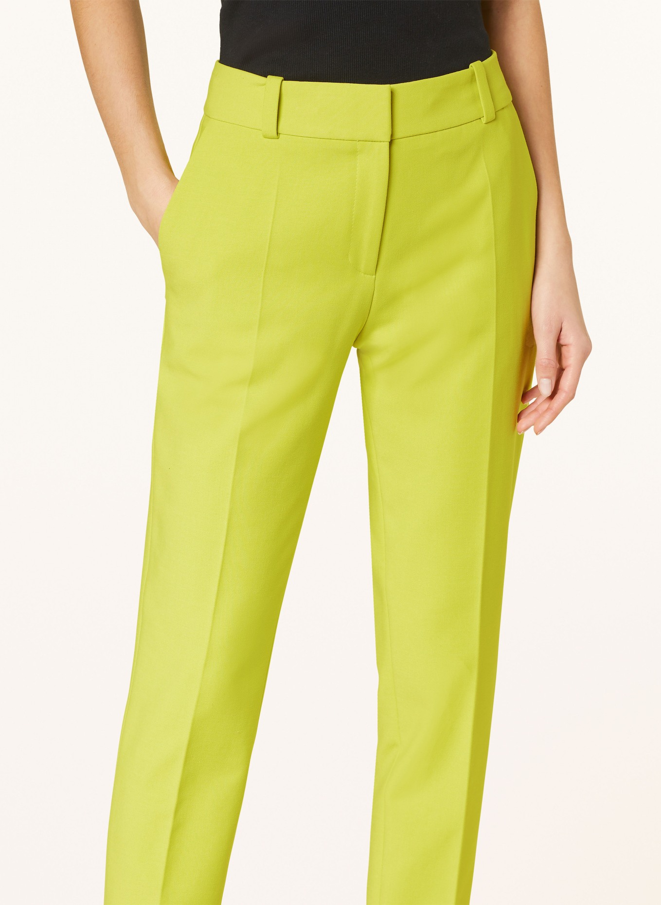 HUGO Trousers HETANA, Color: LIGHT GREEN (Image 4)