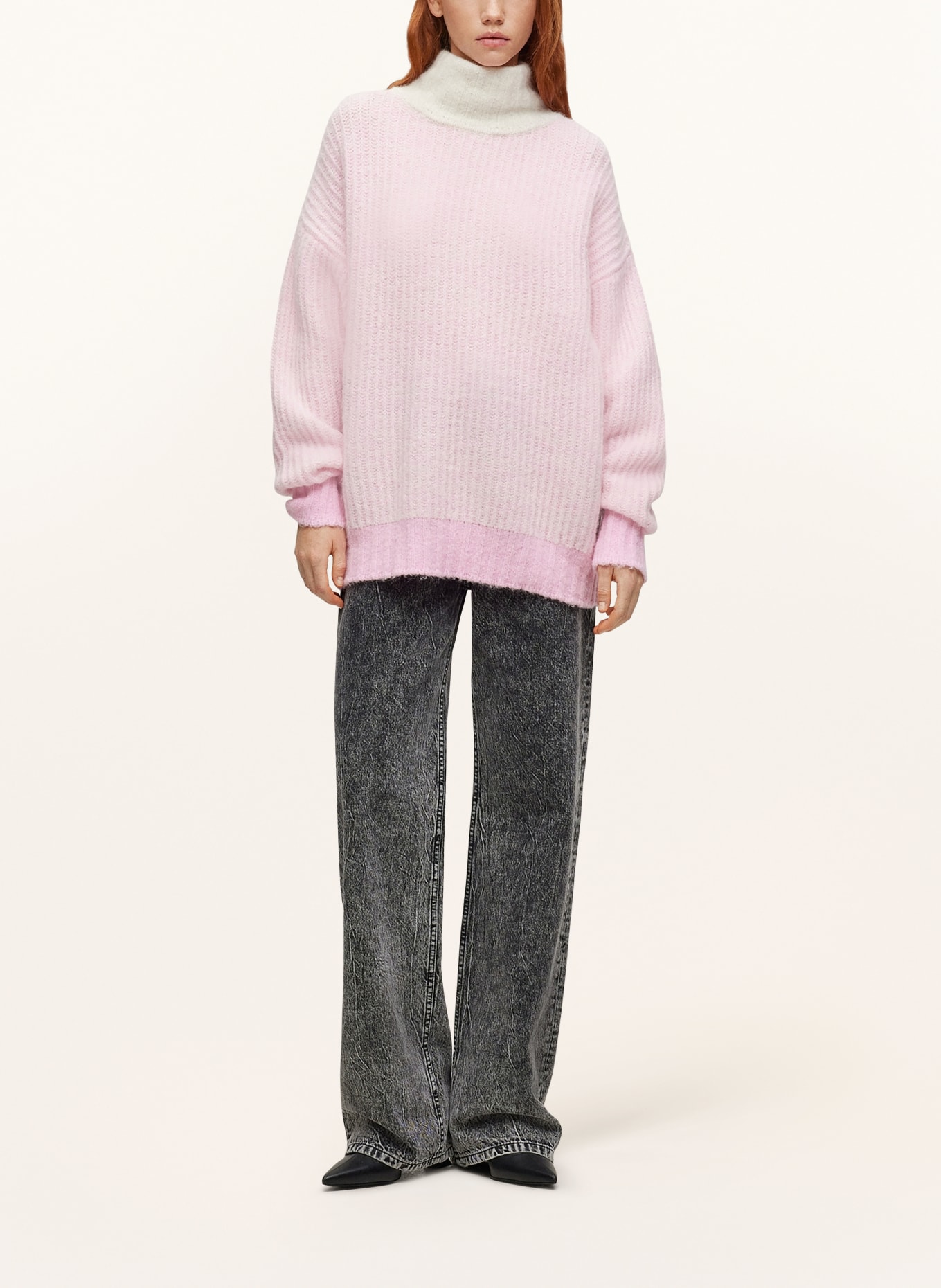 HUGO Sweater SHAMIA, Color: WHITE/ PINK (Image 2)
