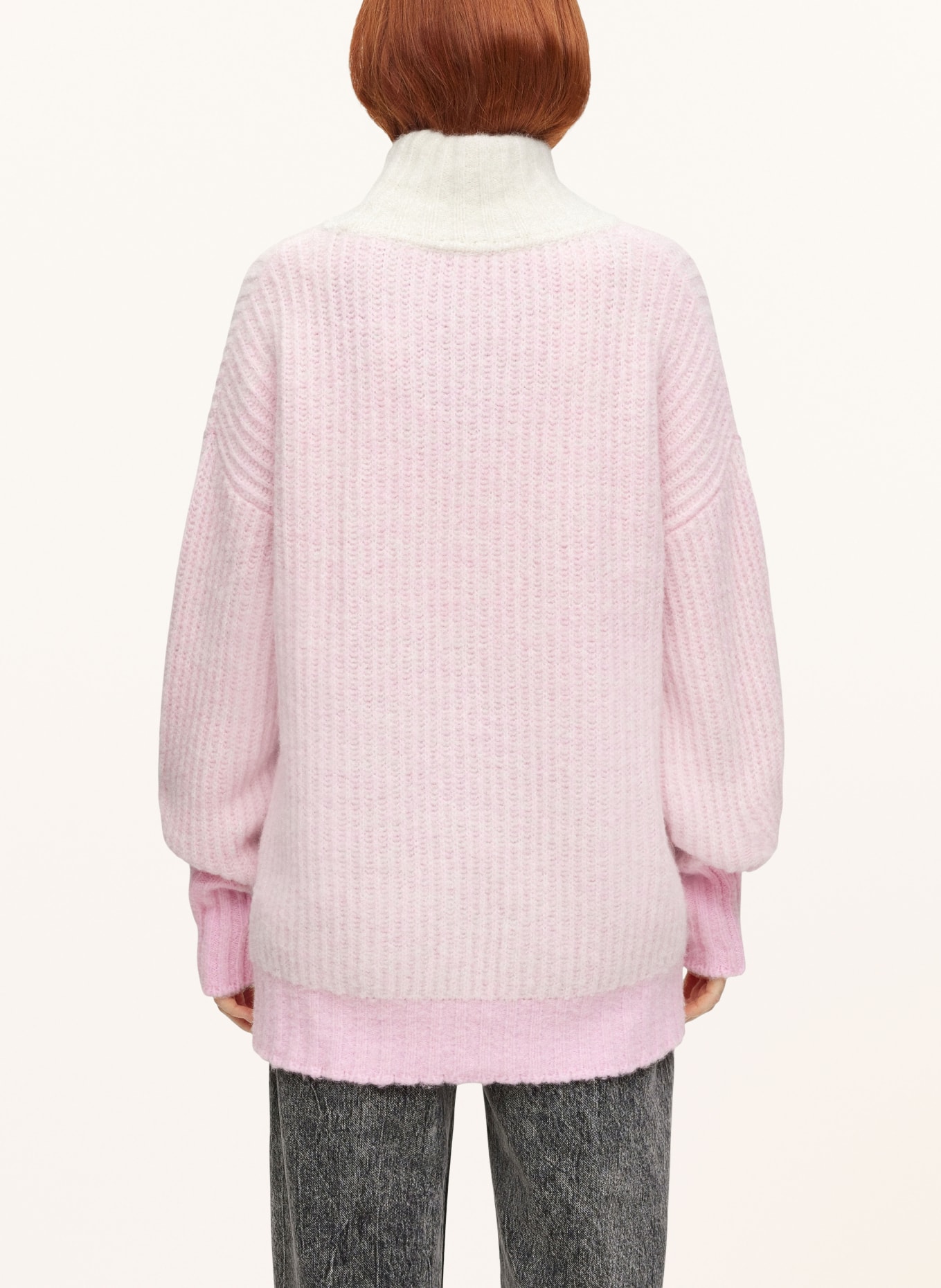 HUGO Sweater SHAMIA, Color: WHITE/ PINK (Image 3)