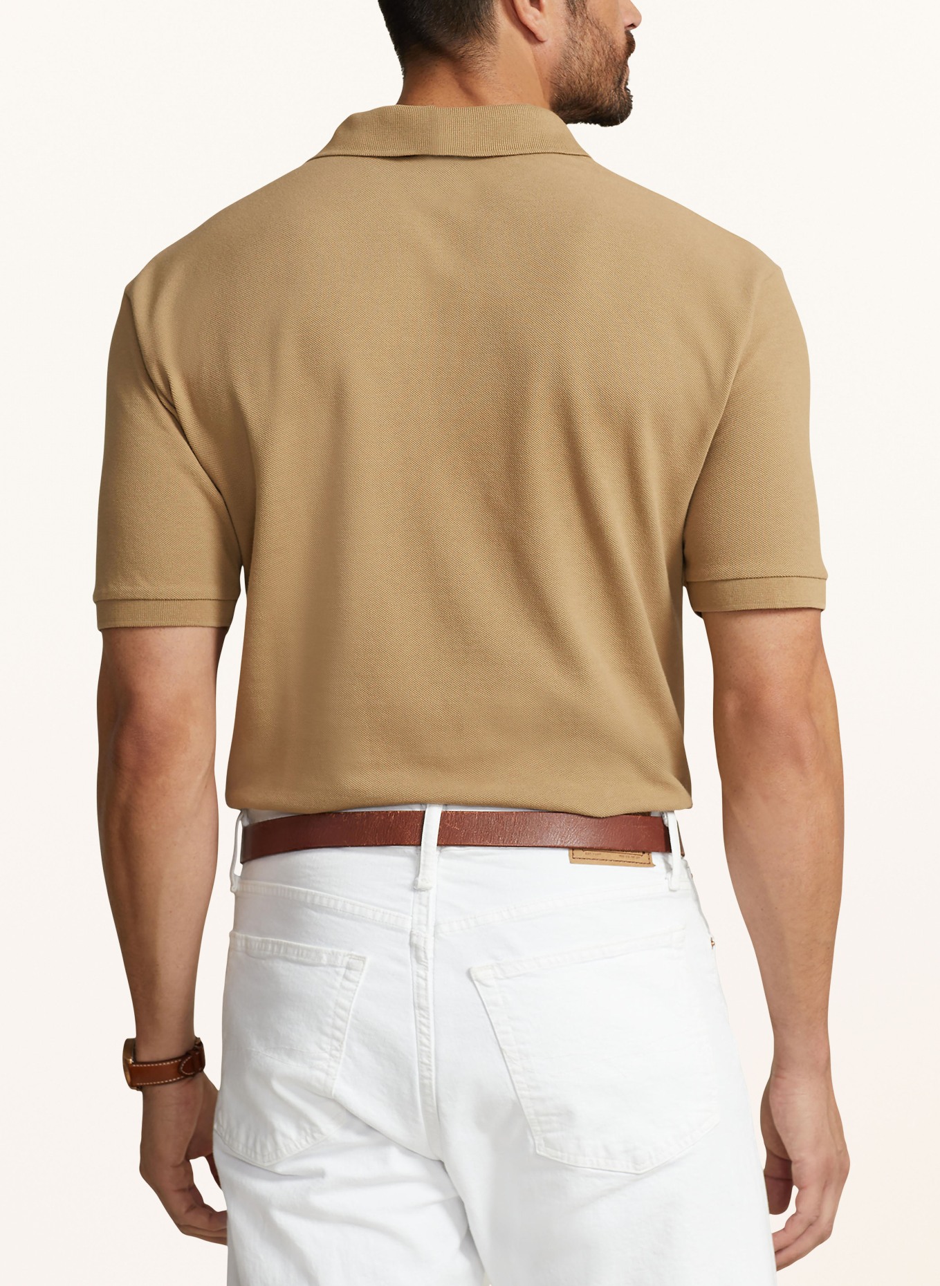 POLO RALPH LAUREN Big & Tall Piqué-Poloshirt, Farbe: CAMEL (Bild 3)