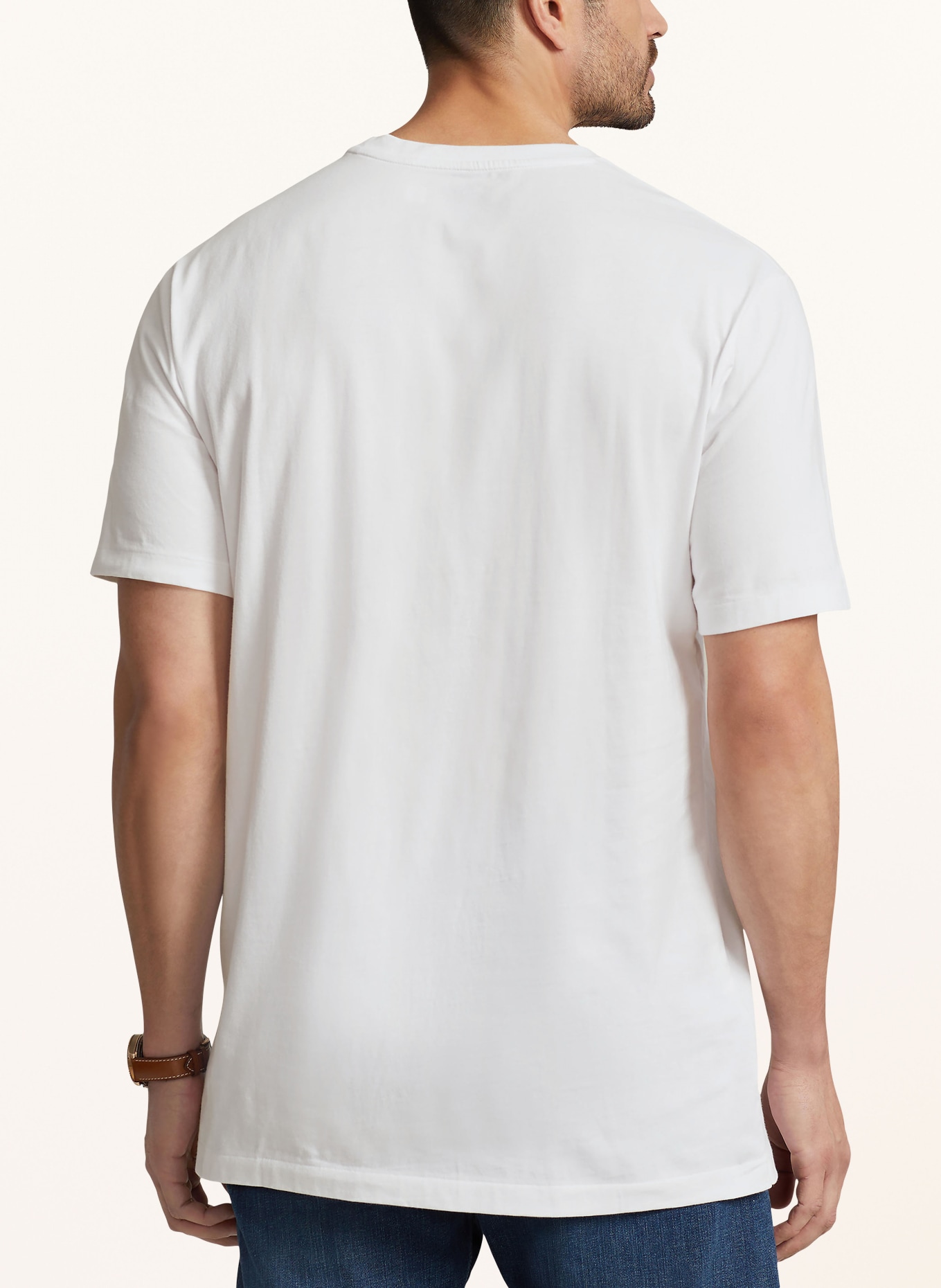 POLO RALPH LAUREN Big & Tall T-shirt, Kolor: BIAŁY (Obrazek 3)
