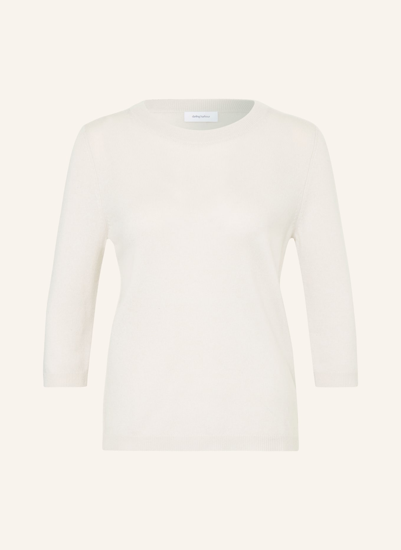 darling harbour Cashmere sweater with 3/4 sleeves, Color: STEIN (Image 1)
