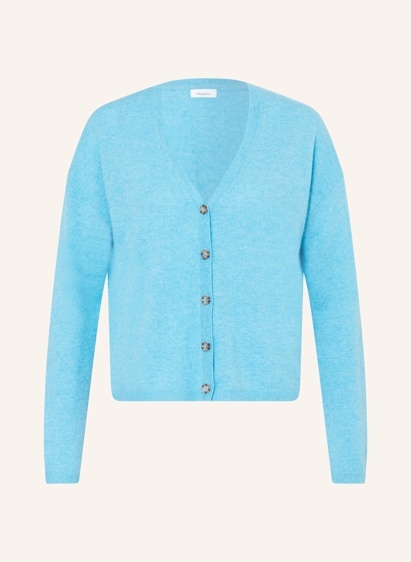 darling harbour Cashmere cardigan, Color: Türkis (Image 1)