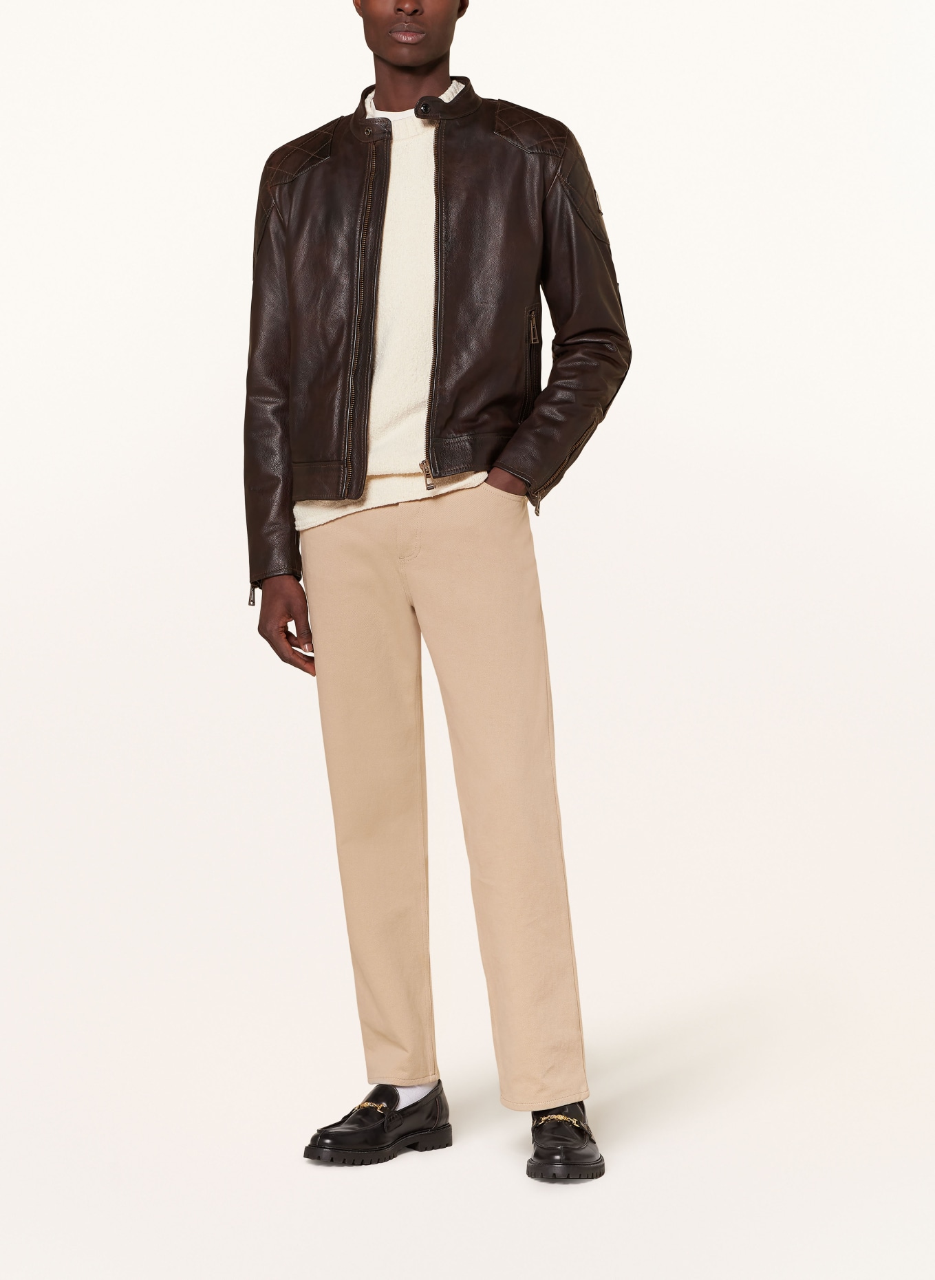 BELSTAFF Leather jacket LEGACY, Color: DARK BROWN (Image 2)