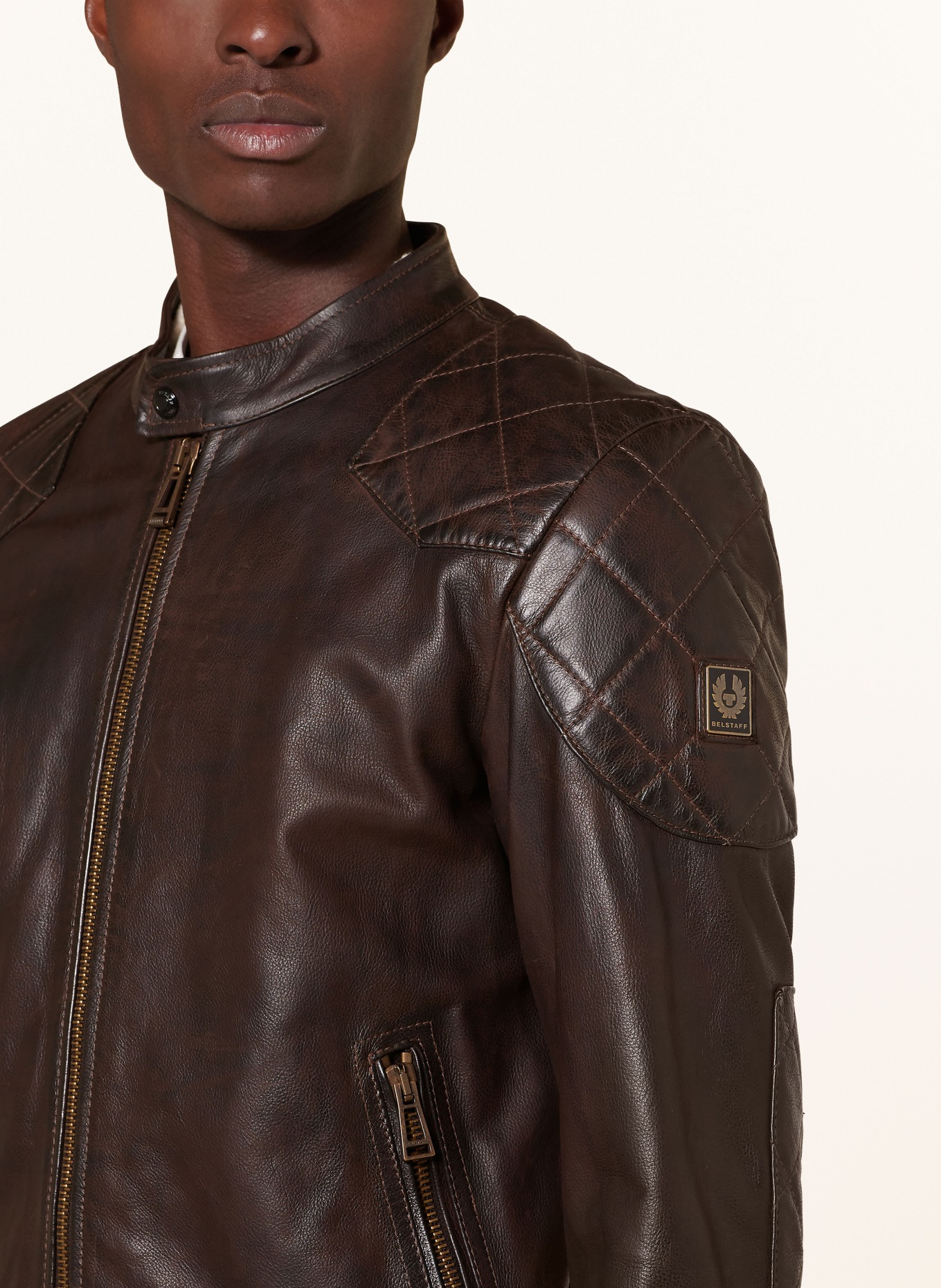 BELSTAFF Leather jacket LEGACY, Color: DARK BROWN (Image 4)