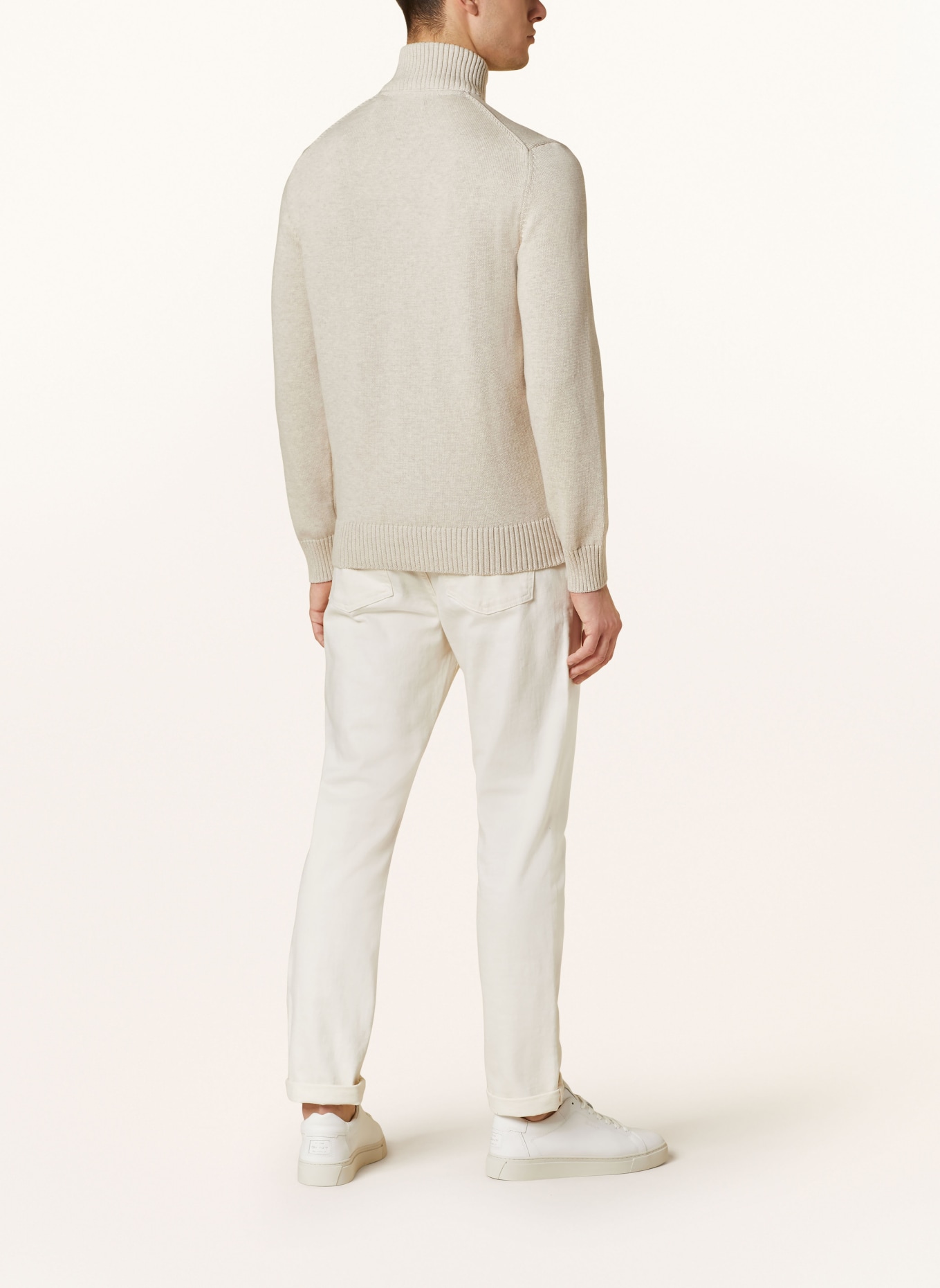 GANT Half-zip sweater, Color: BEIGE (Image 3)