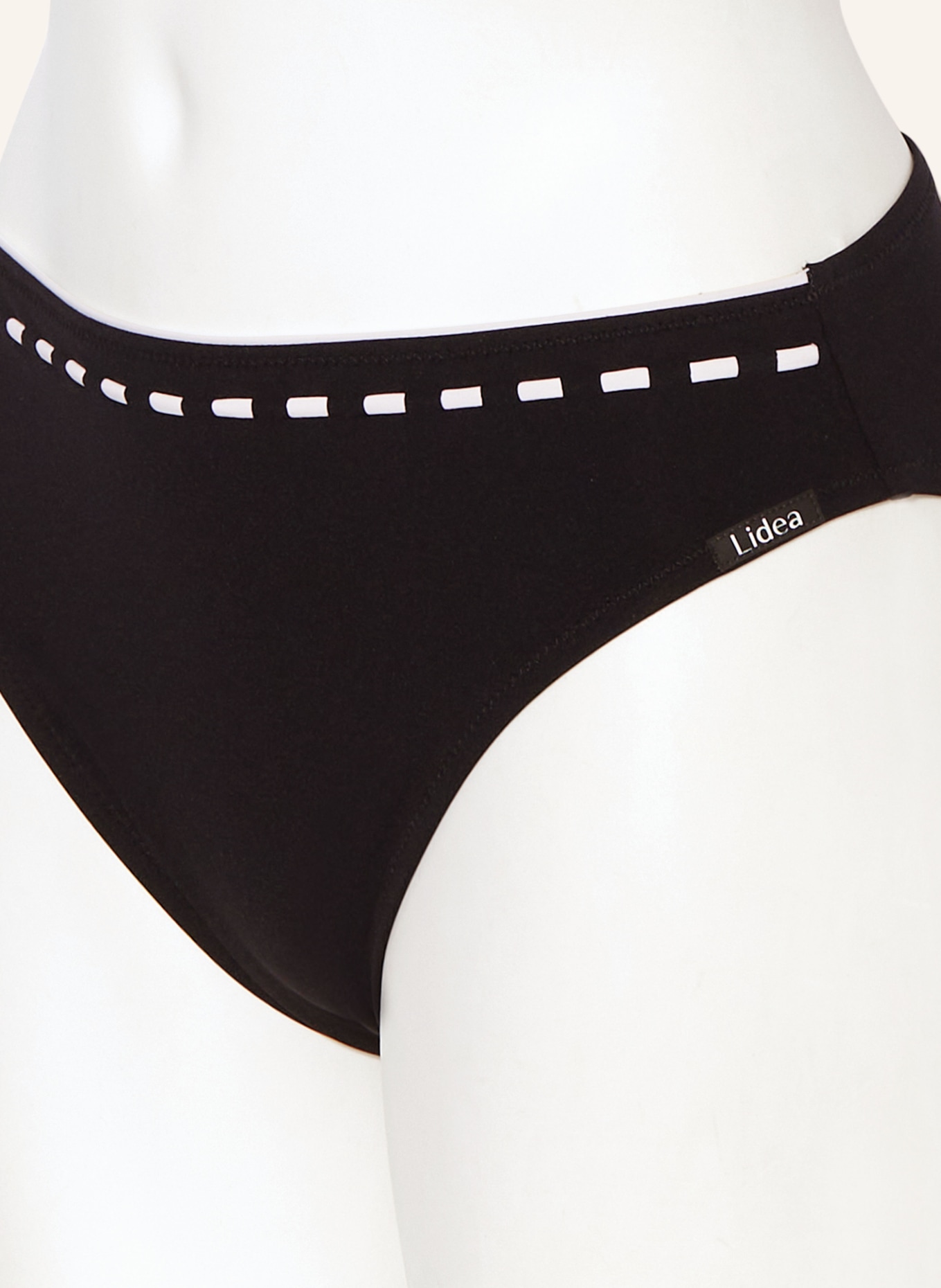 Lidea Basic-Bikini-Hose MARINE MINDSET, Farbe: SCHWARZ/ WEISS (Bild 4)