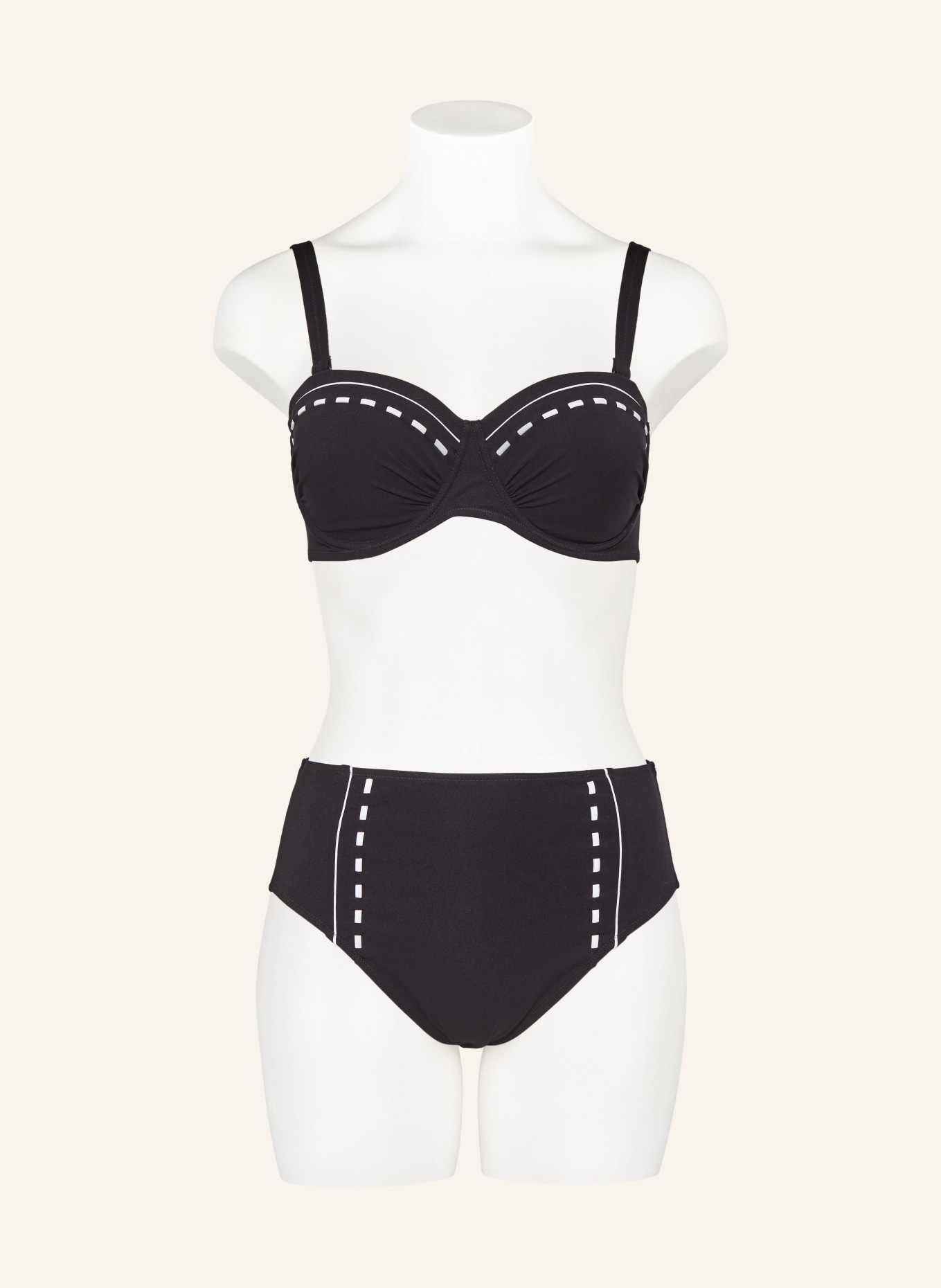 Lidea Underwired bikini top MARINE MINDSET, Color: BLACK/ WHITE (Image 2)