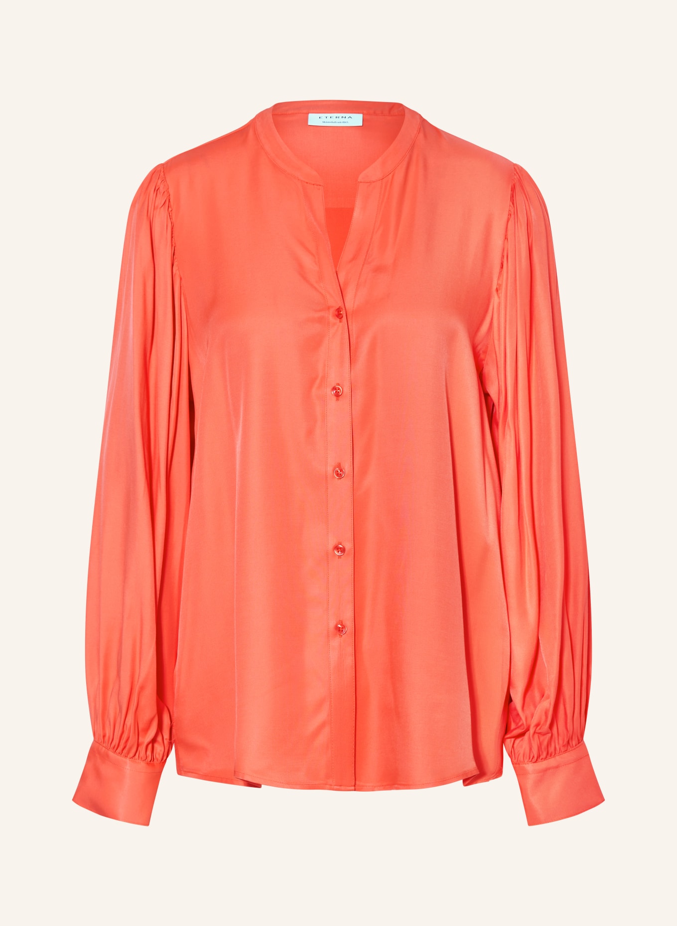 ETERNA Satin blouse, Color: RED (Image 1)