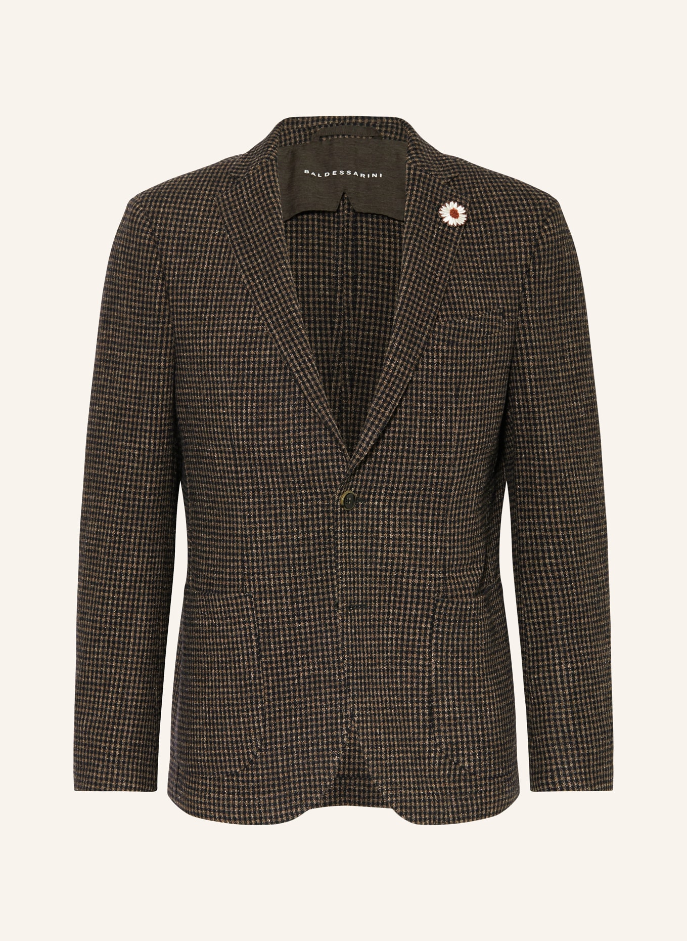 BALDESSARINI Suit jacket slim fit in tweed, Color: 8617 Cappuchino Check (Image 1)