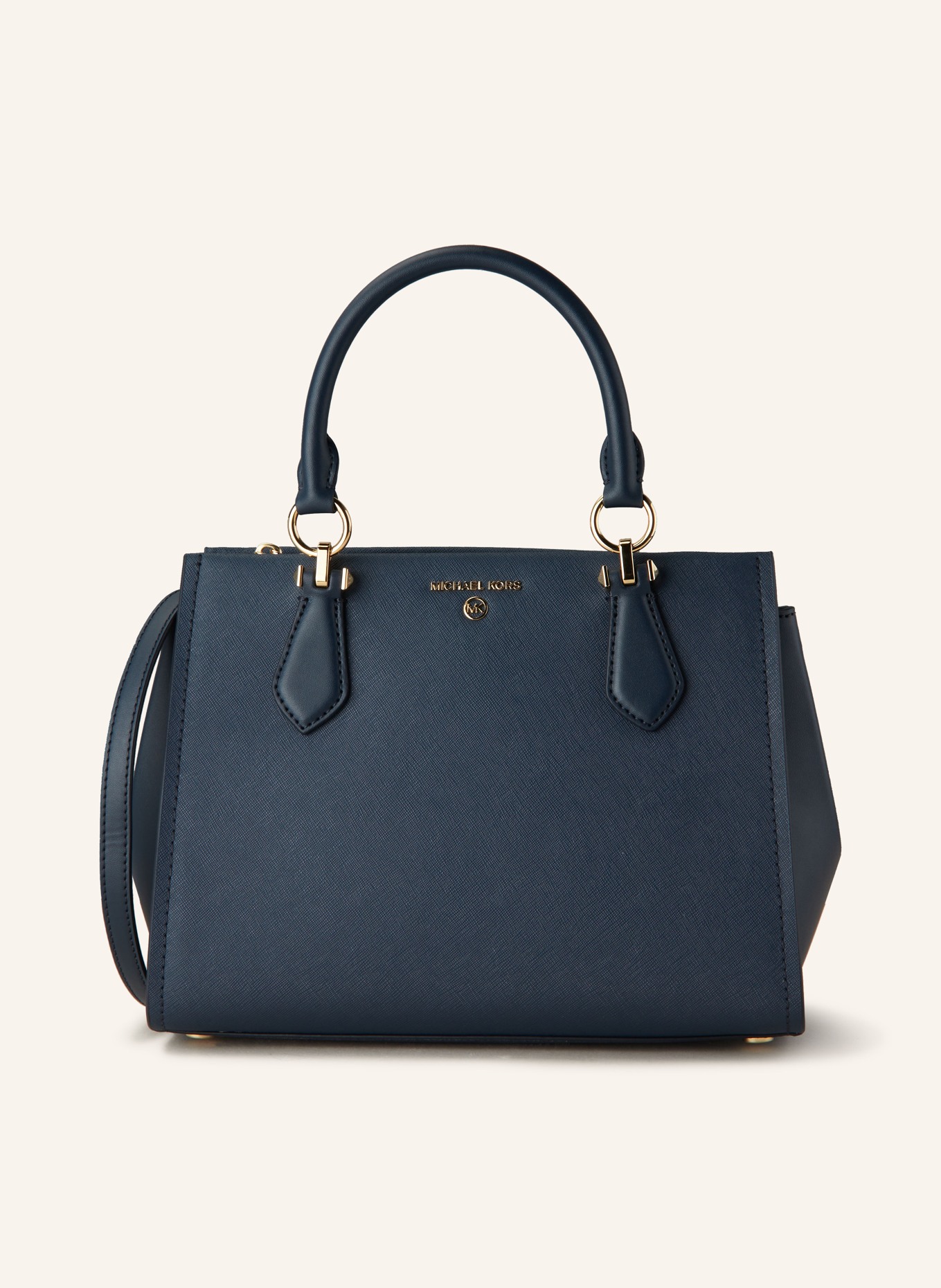 MICHAEL KORS Saffiano handbag MARILYN MEDIUM, Color: 406 NAVY (Image 1)