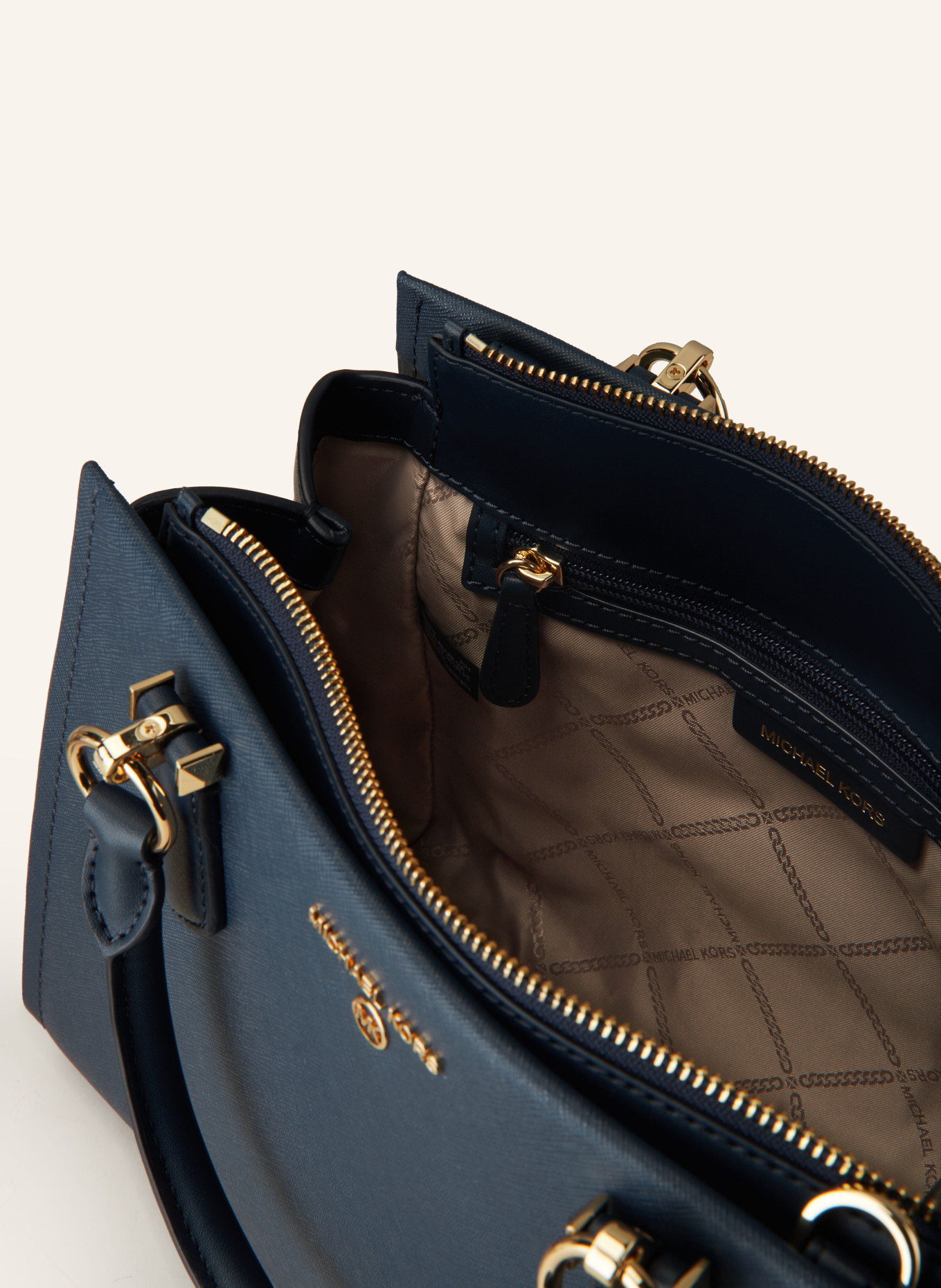 MICHAEL KORS Saffiano handbag MARILYN MEDIUM, Color: 406 NAVY (Image 3)