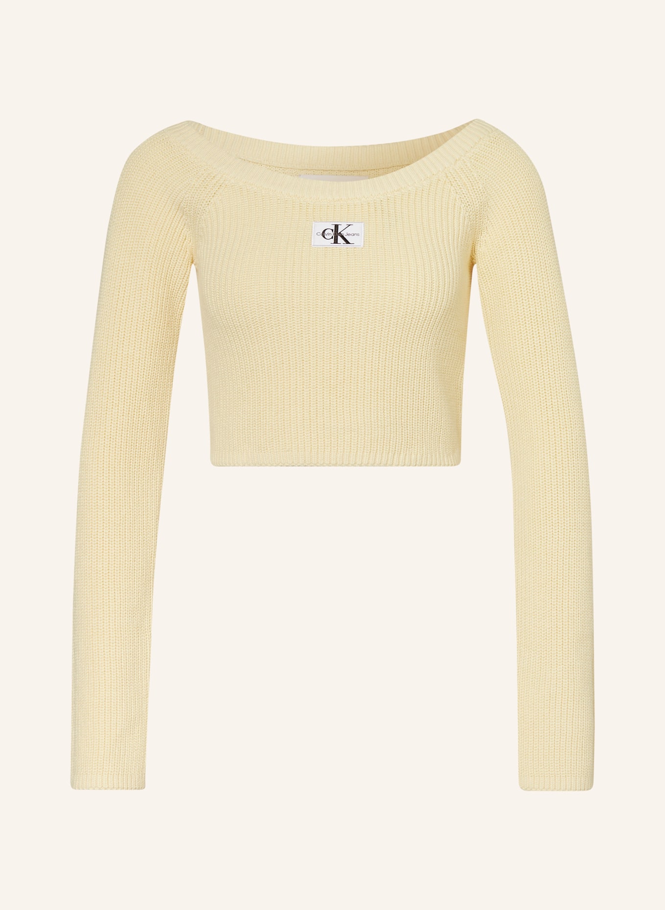 Calvin Klein Jeans Cropped sweater, Color: CREAM (Image 1)