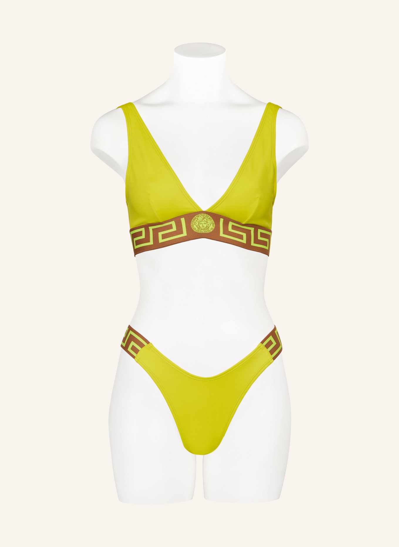 VERSACE Bralette-Bikini-Top, Farbe: GELB/ CAMEL/ NEONGELB (Bild 2)