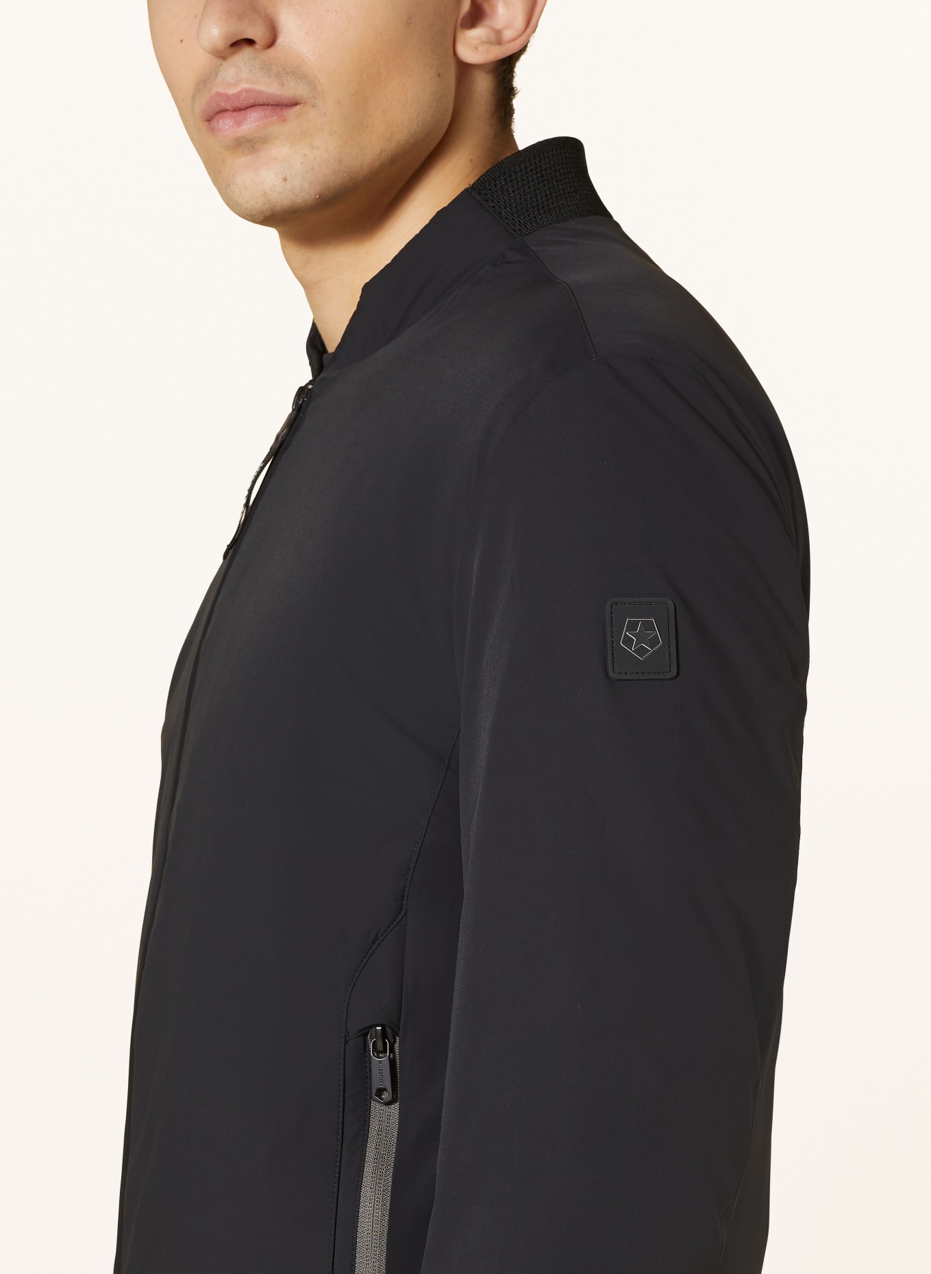 MILESTONE Bomber jacket MSPURO with SORONA® AURA insulation in black