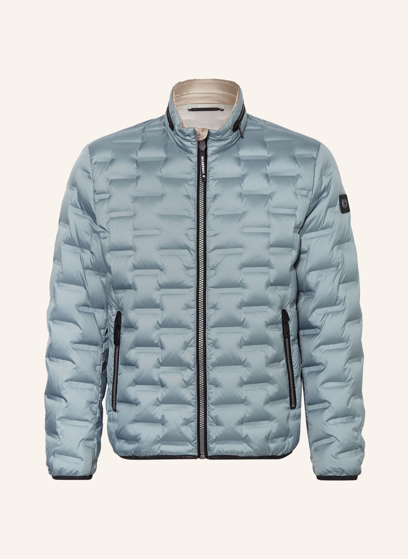 MILESTONE Lightweight down jacket MSSALINO: BLUE GRAY