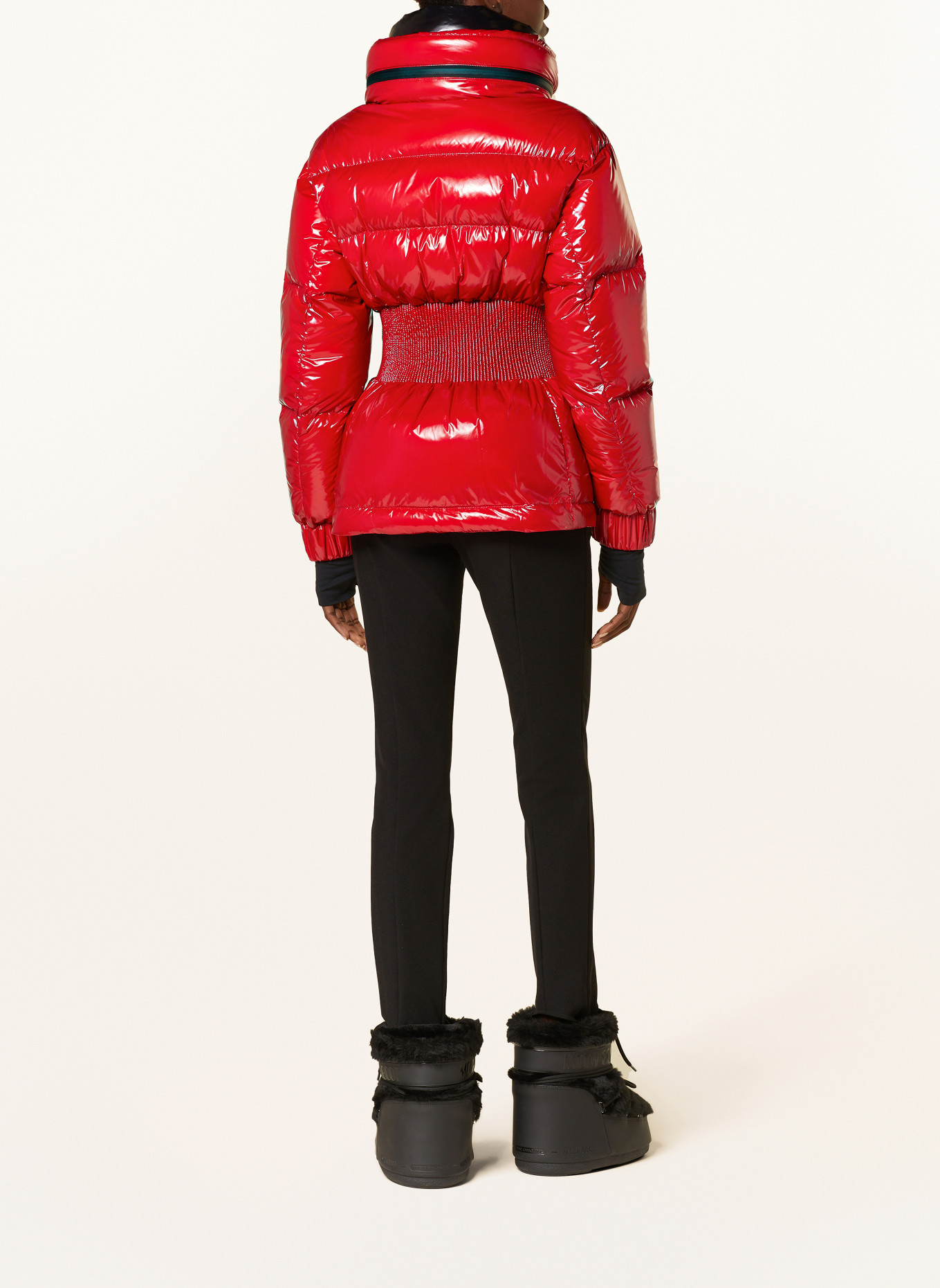 MONCLER GRENOBLE Down ski jacket ROCHERS, Color: RED/ BLACK (Image 3)