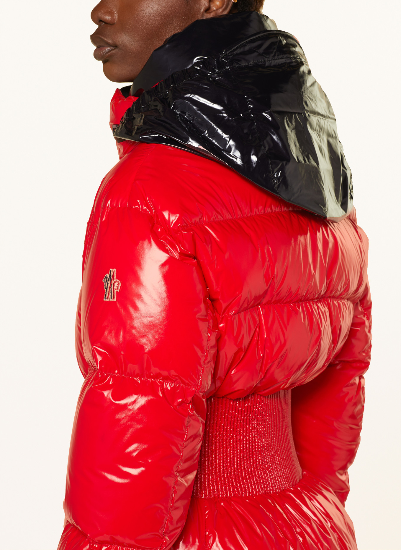 MONCLER GRENOBLE Down ski jacket ROCHERS, Color: RED/ BLACK (Image 5)