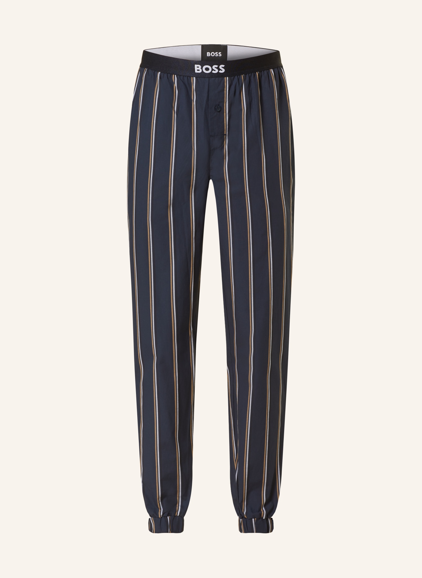 BOSS Pajama pants EASY, Color: DARK BLUE/ LIGHT BLUE/ LIGHT BROWN (Image 1)