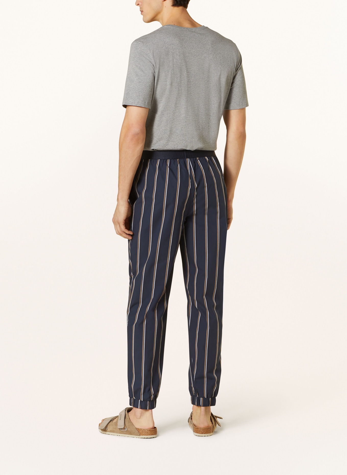 BOSS Spodnie od piżamy EASY, Kolor: GRANATOWY/ JASNONIEBIESKI/ JASNOBRĄZOWY (Obrazek 3)