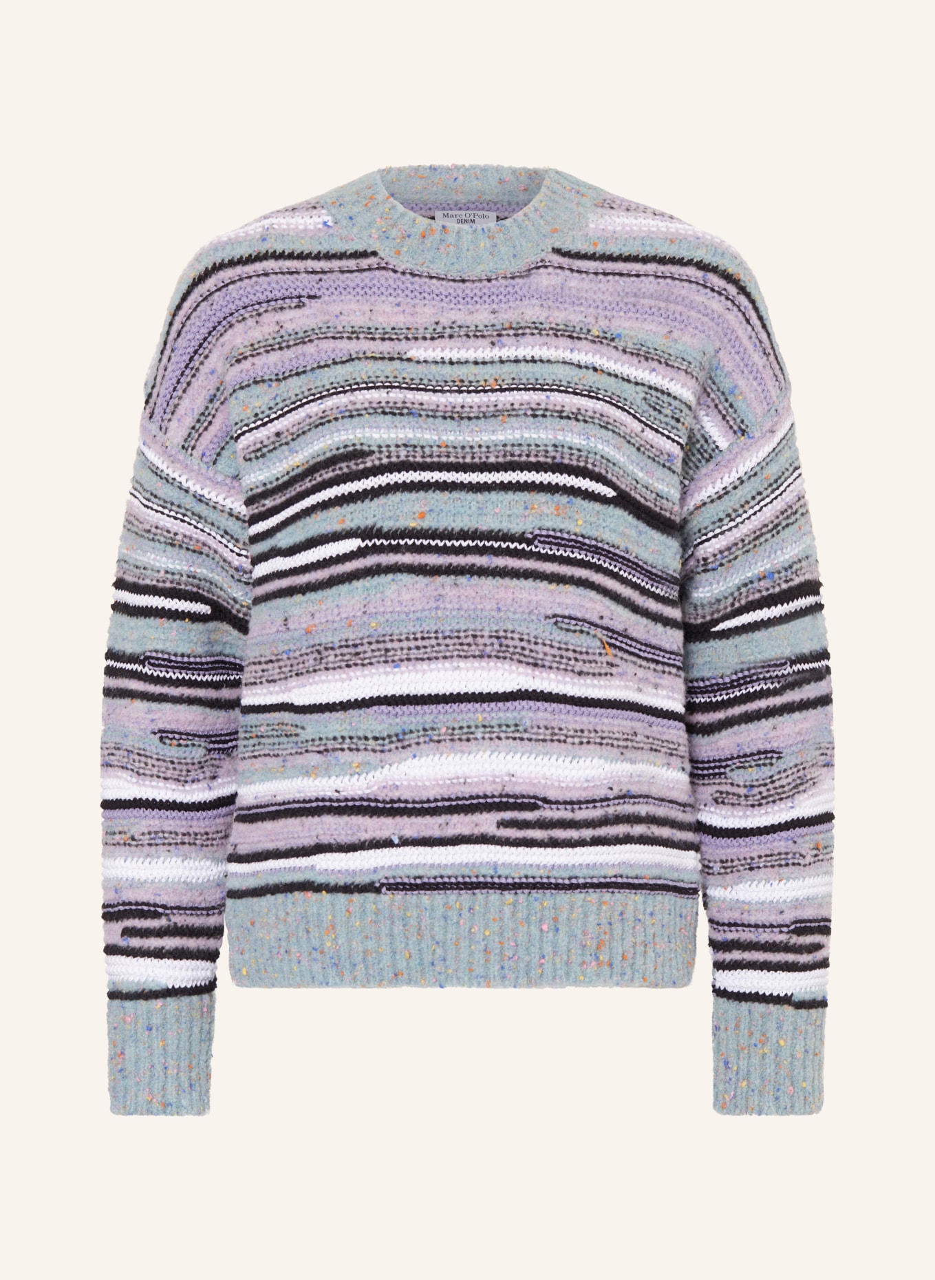 Marc O'Polo DENIM Sweater, Color: MINT/ LIGHT PURPLE/ BLACK (Image 1)