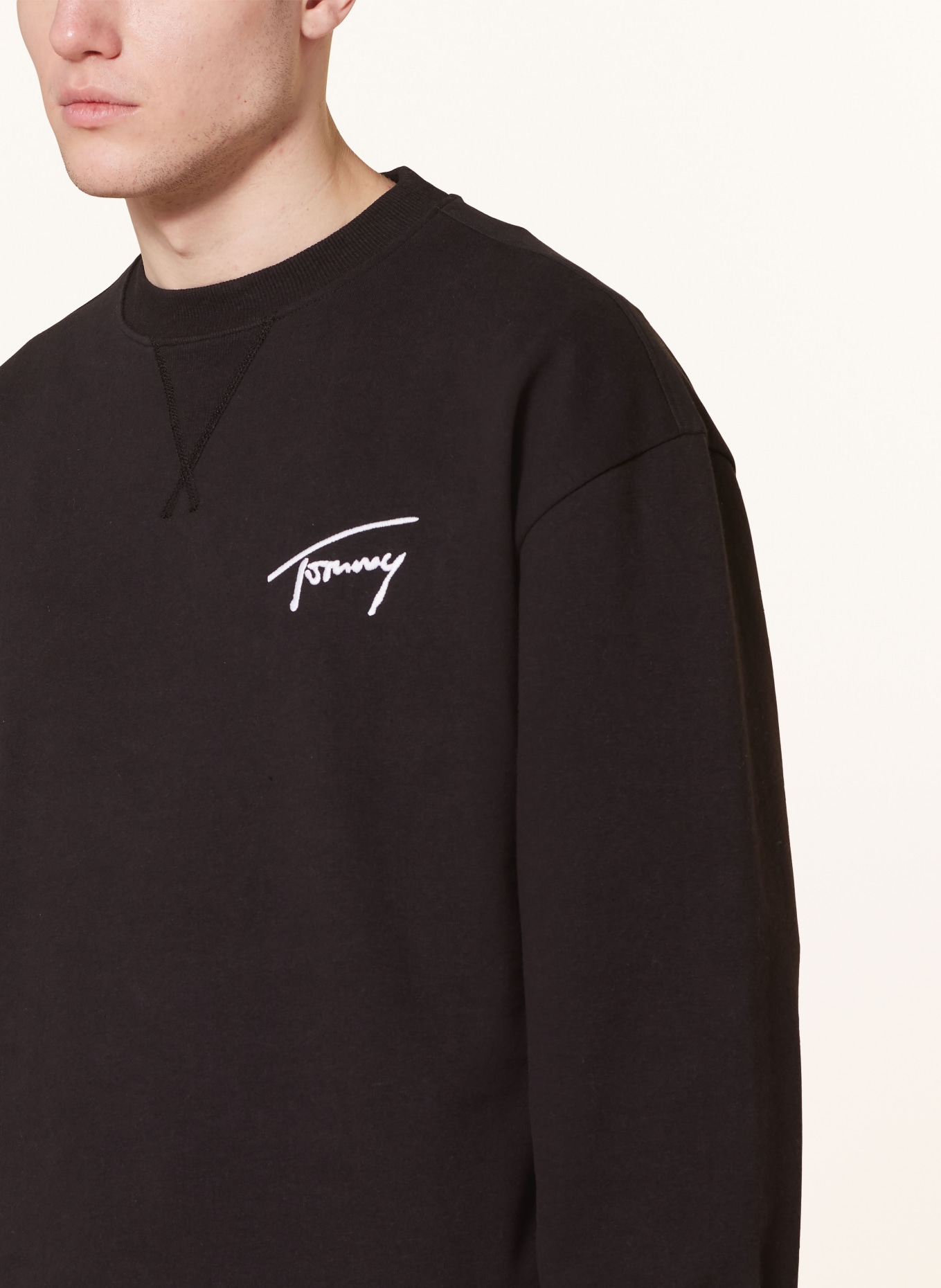 Tommy jeans discount sweatshirt black