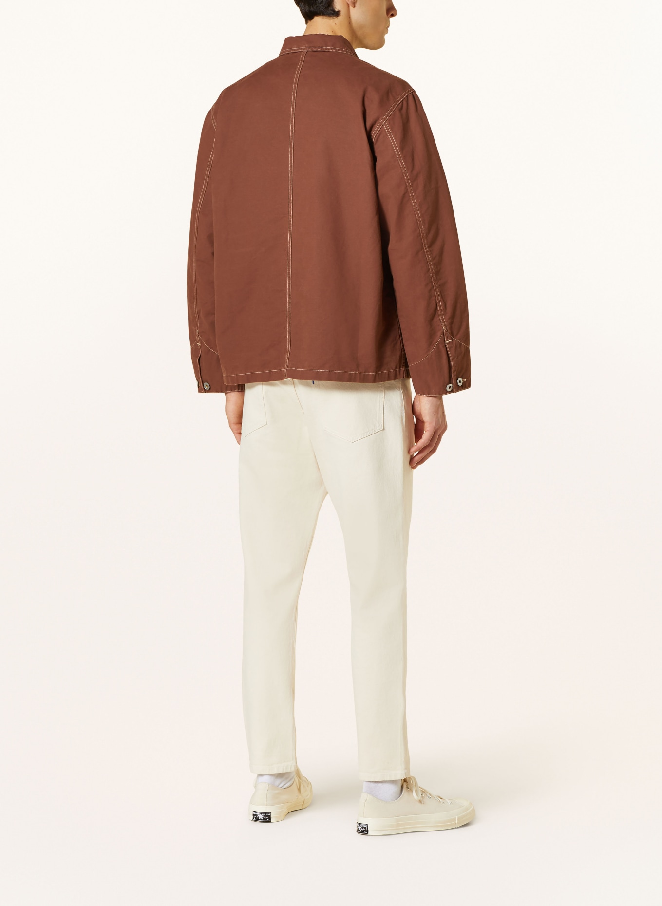 Nudie Jeans Denim overshirt HOWIE, Color: BROWN (Image 3)