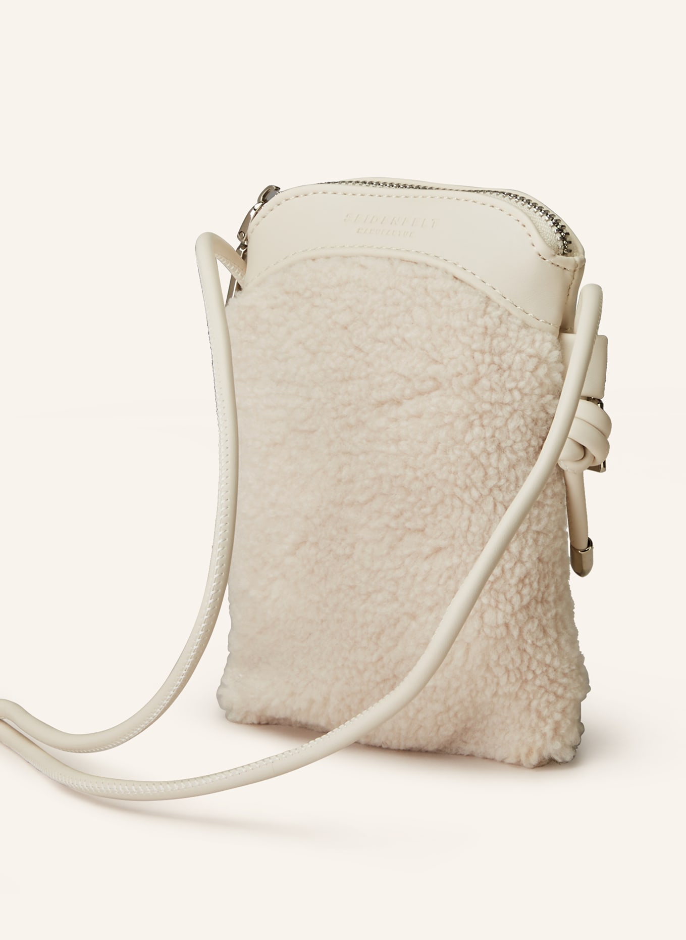 SEIDENFELT Smartphone bag HELLVI with teddy, Color: CREAM (Image 2)