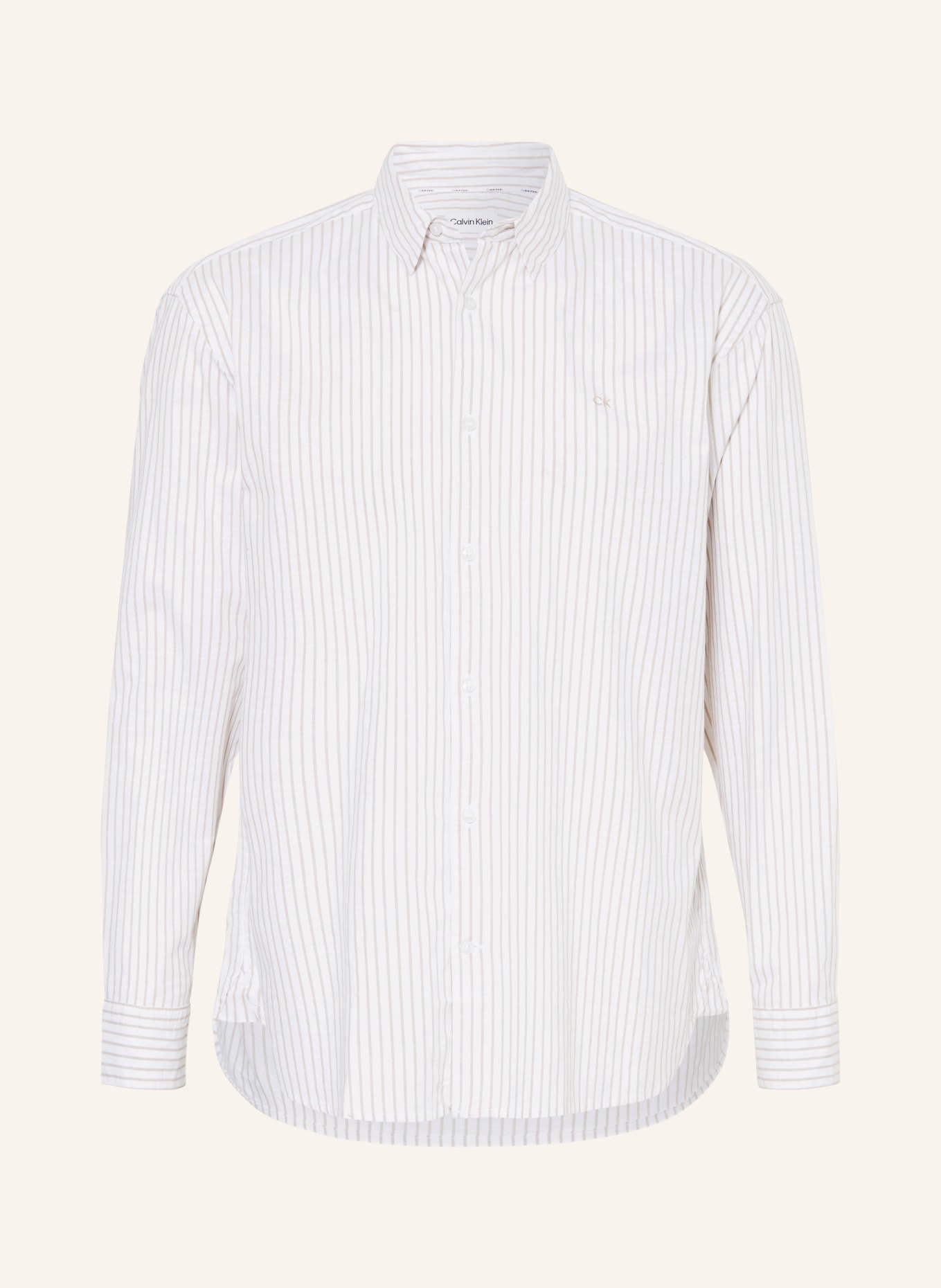 Calvin Klein Hemd Comfort Fit, Farbe: WEISS/ TAUPE (Bild 1)