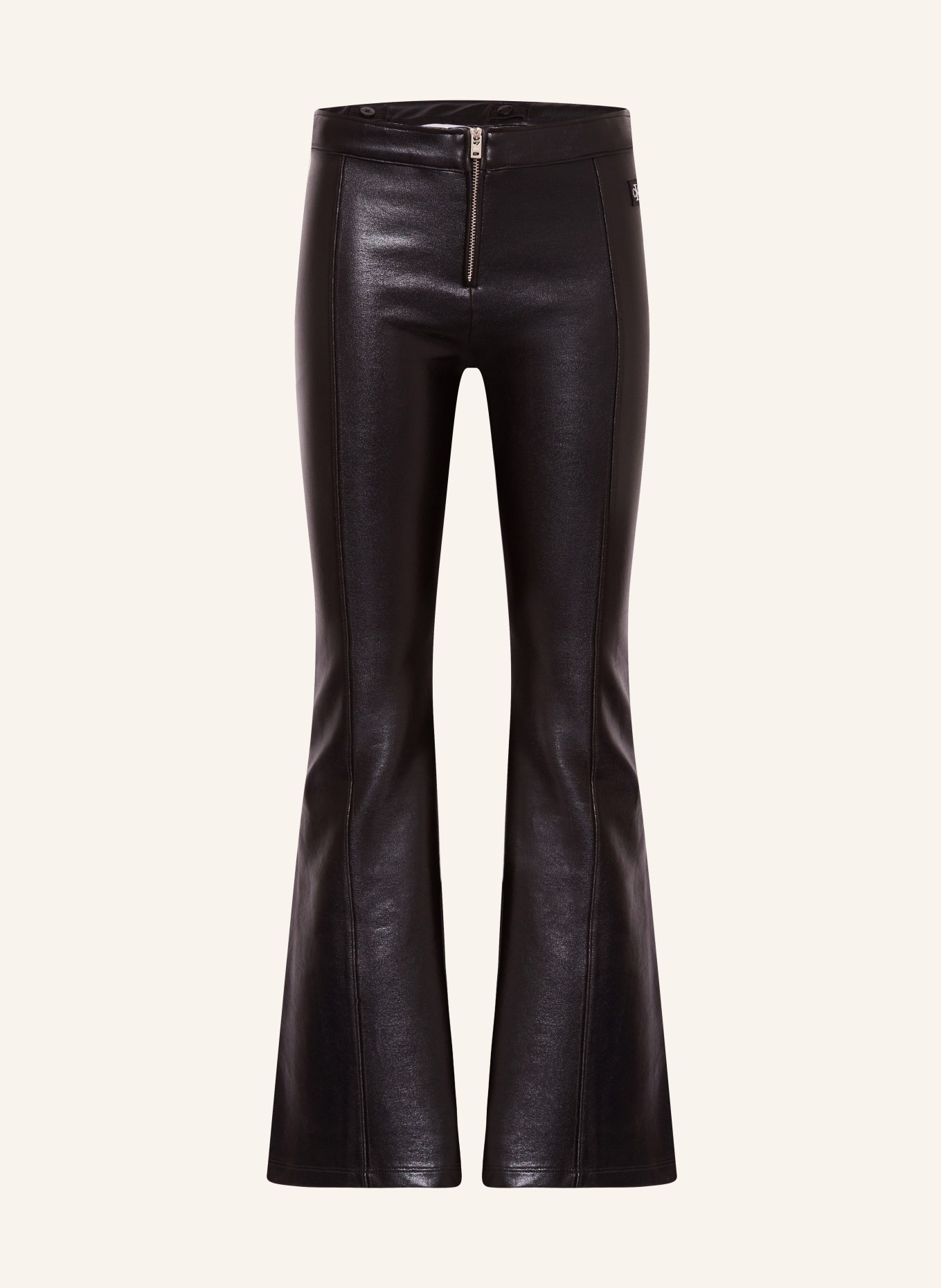 Calvin Klein Kalhoty v koženém vzhledu, Barva: ČERNÁ (Obrázek 1)