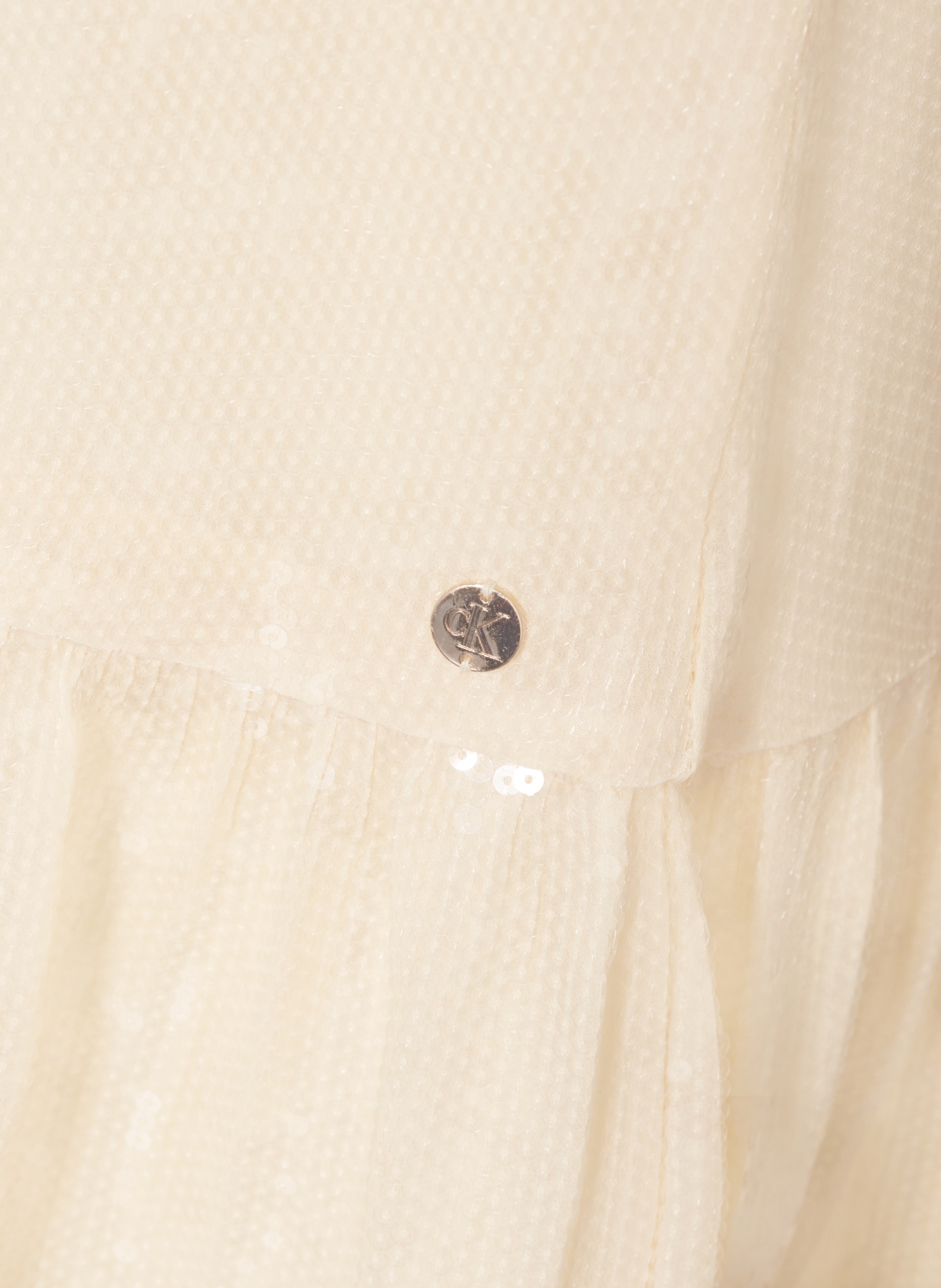 Calvin Klein Kleid mit Pailletten, Farbe: HELLGELB (Bild 3)