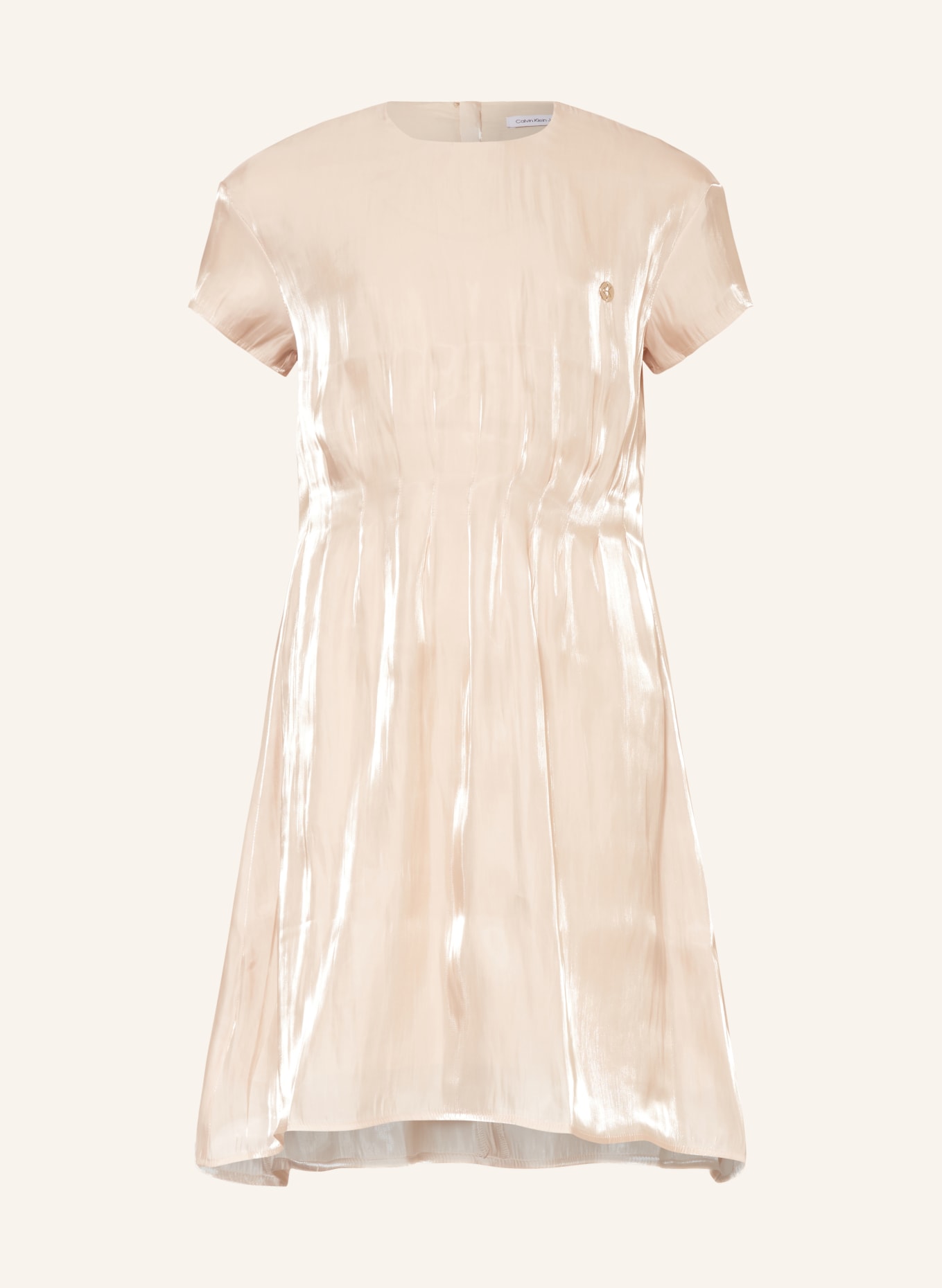 Calvin Klein Šaty s třpytivou přízí, Barva: ZLATÁ (Obrázek 1)
