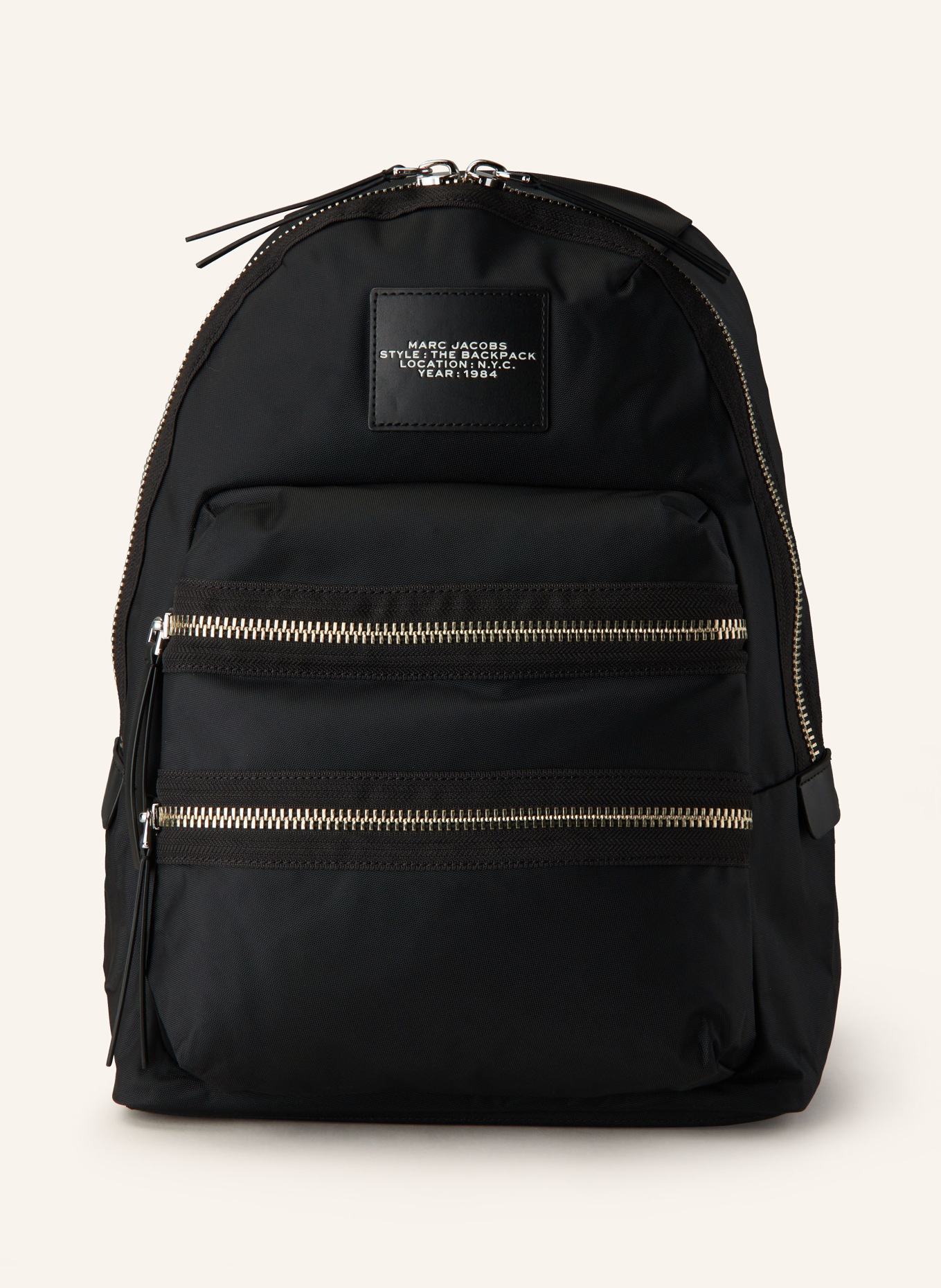 MARC JACOBS Backpack THE LARGE BACKPACK, Color: BLACK (Image 1)