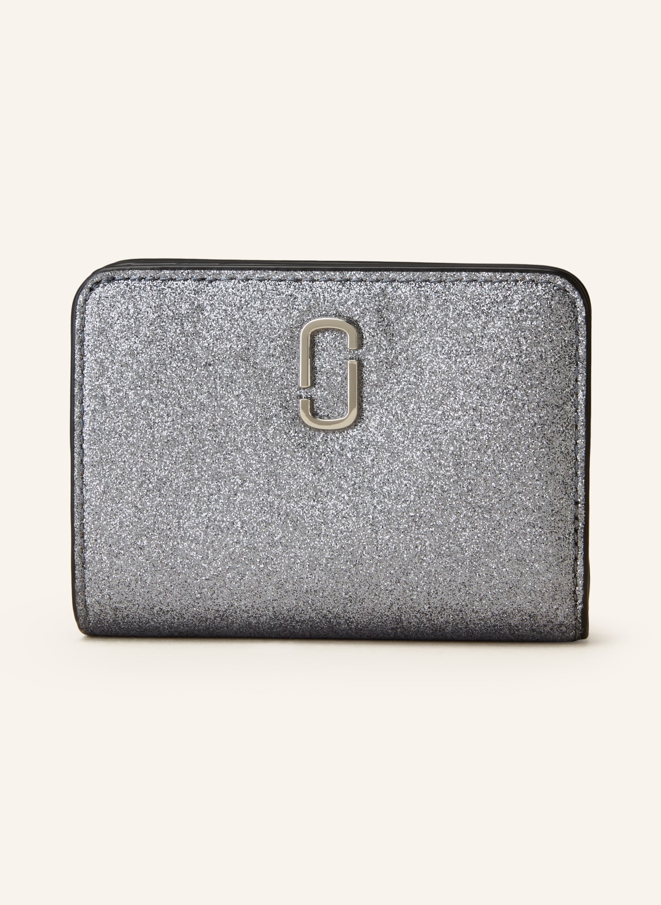 MARC JACOBS Wallet THE MINI COMPACT WALLET, Color: SILVER (Image 1)