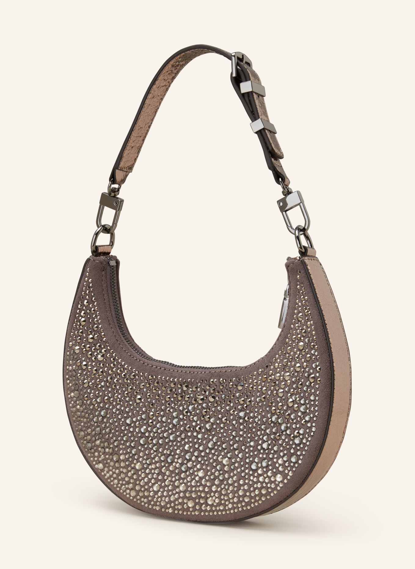 GUESS Handbag LUA SMALL with decorative gems, Color: GRAY (Image 2)