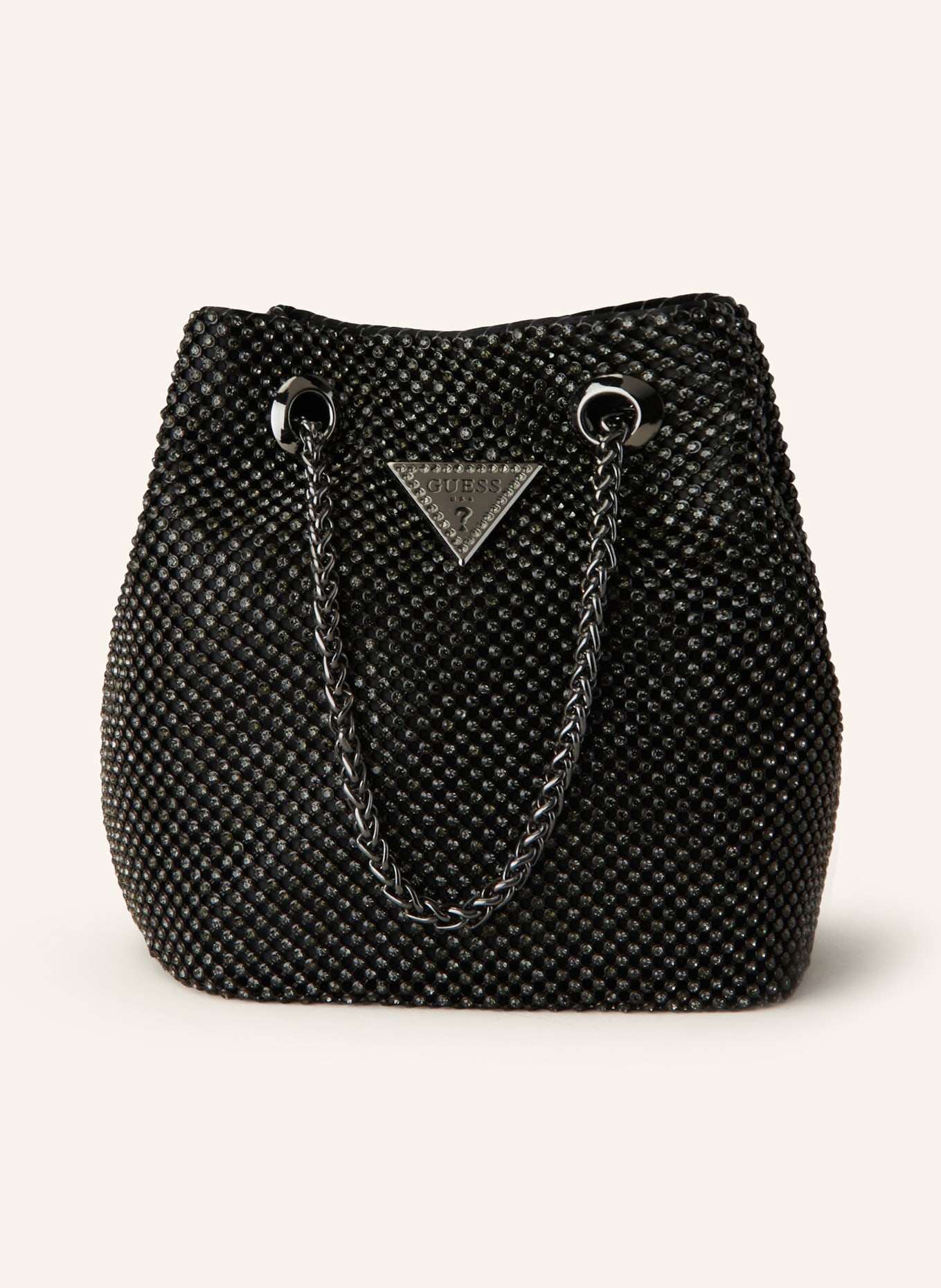 GUESS Handbag LUA with decorative gems, Color: BLACK (Image 1)