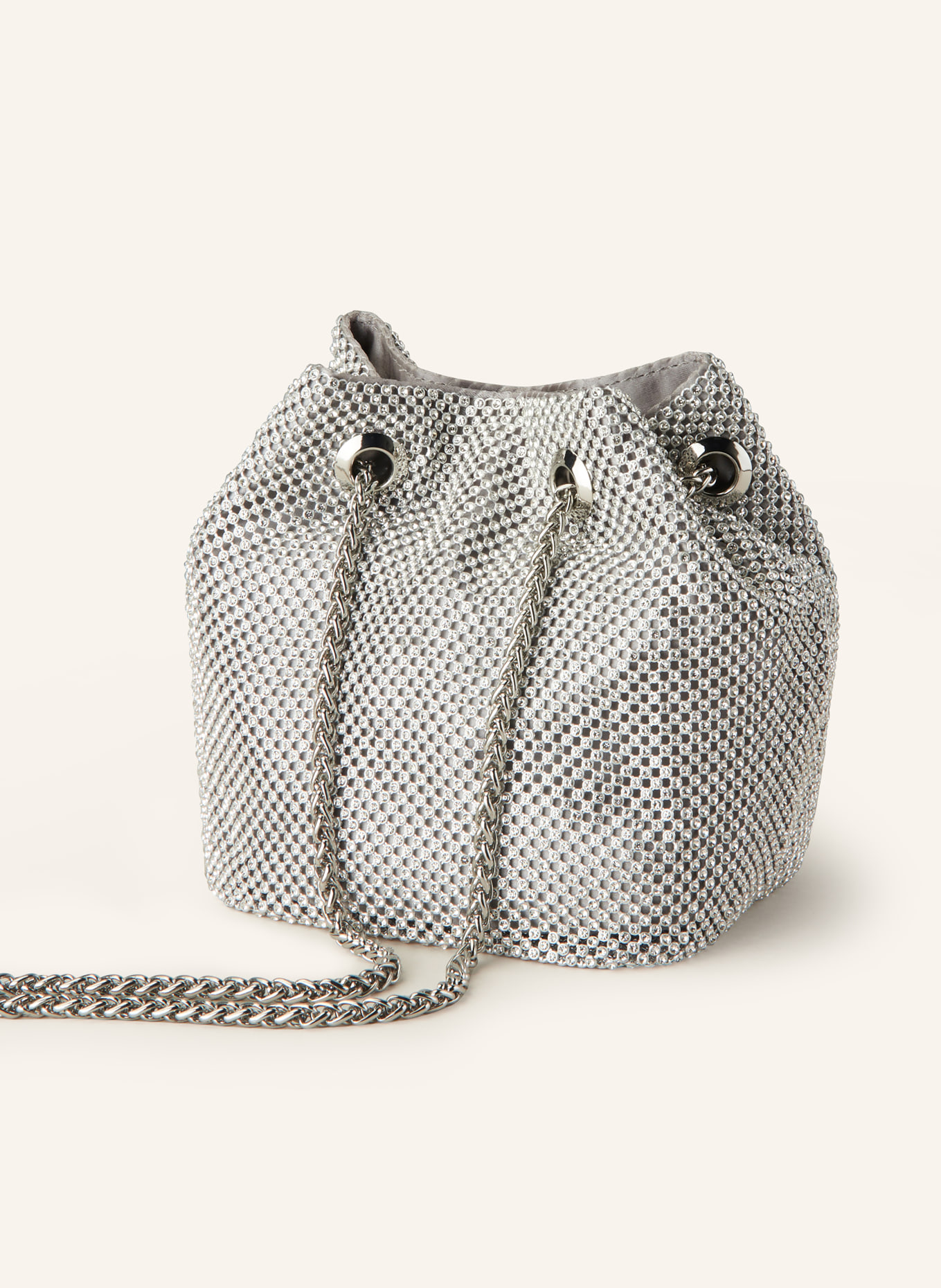 GUESS Handbag LUA with decorative gems, Color: SILVER (Image 2)