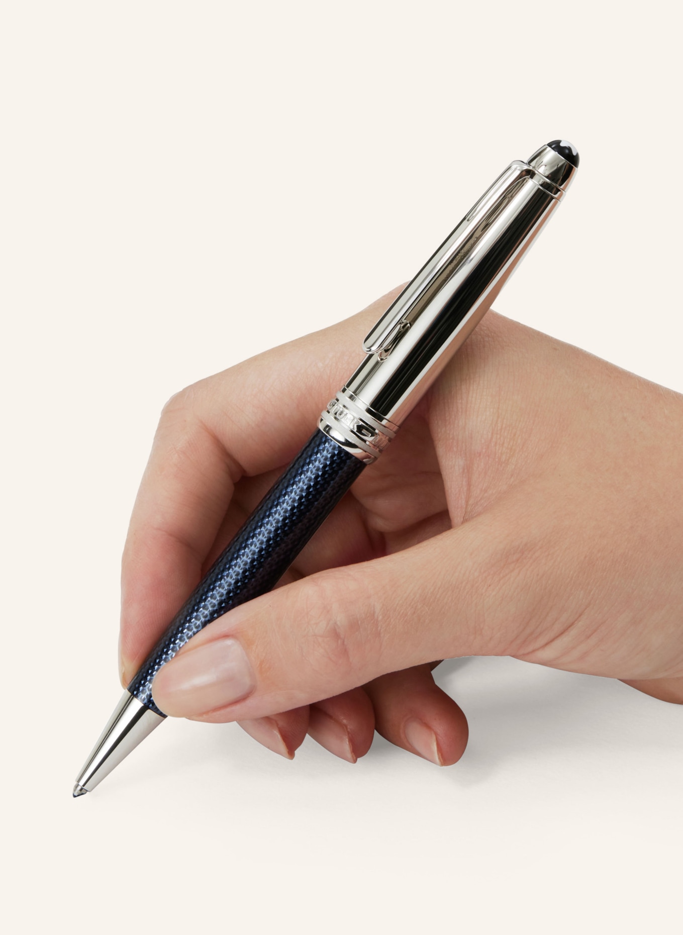 MONTBLANC Twist ballpoint pen MEISTERSTÜCK DOUÉ BLUE HOUR, Color: BLUE (Image 3)