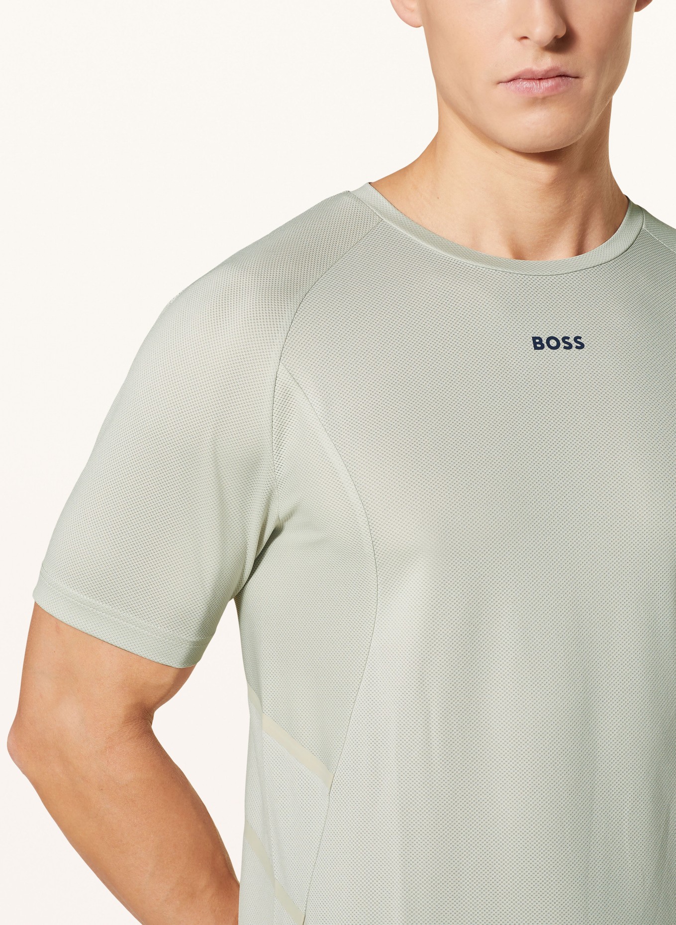 BOSS Funktionsshirt, Farbe: BEIGE (Bild 4)