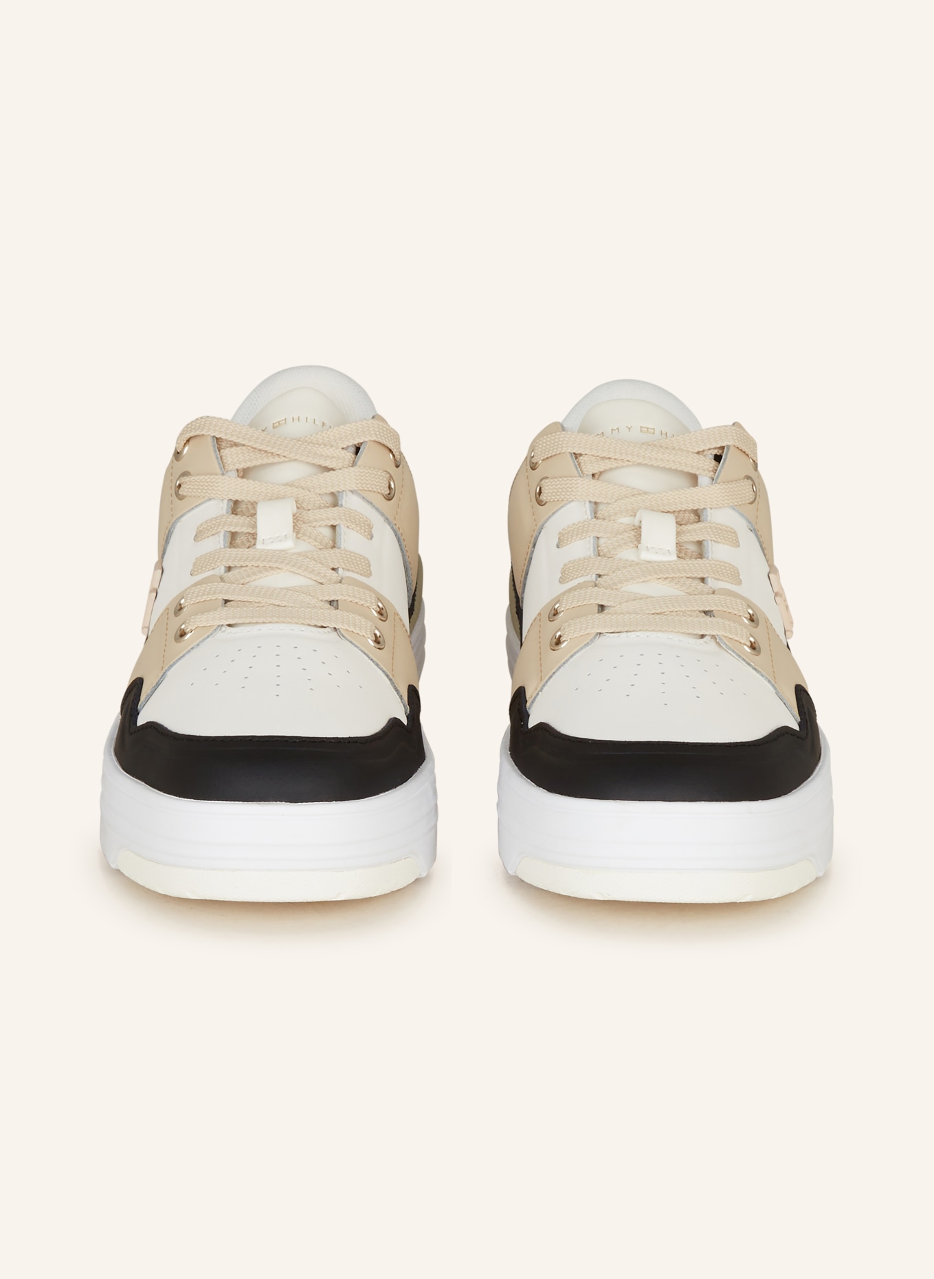 TOMMY HILFIGER Sneakers BASKET, Color: BLACK/ WHITE/ BEIGE (Image 3)