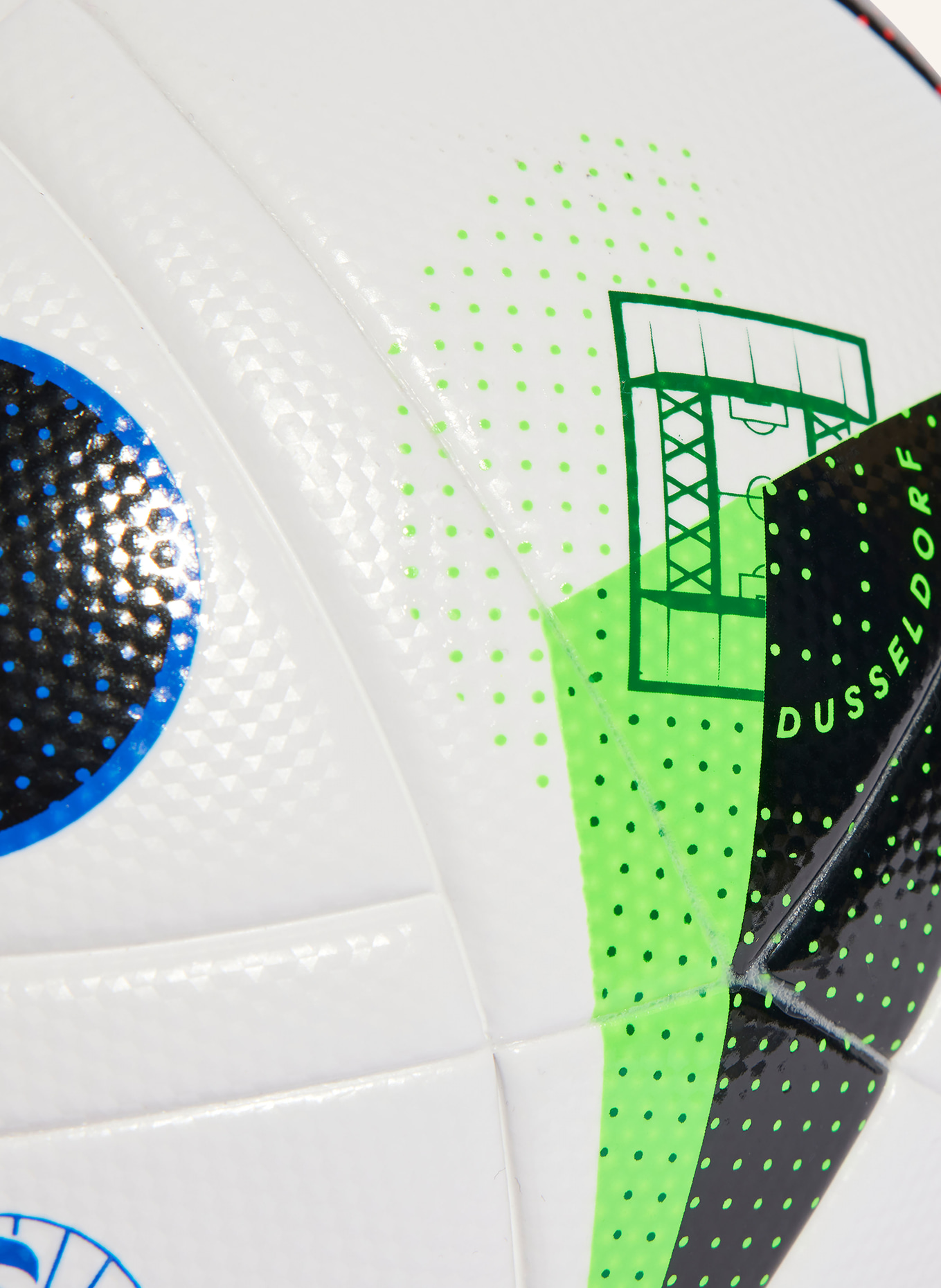 adidas Fußball EURO24 LEAGUE, Farbe: WEISS/ SCHWARZ/ GELB (Bild 4)