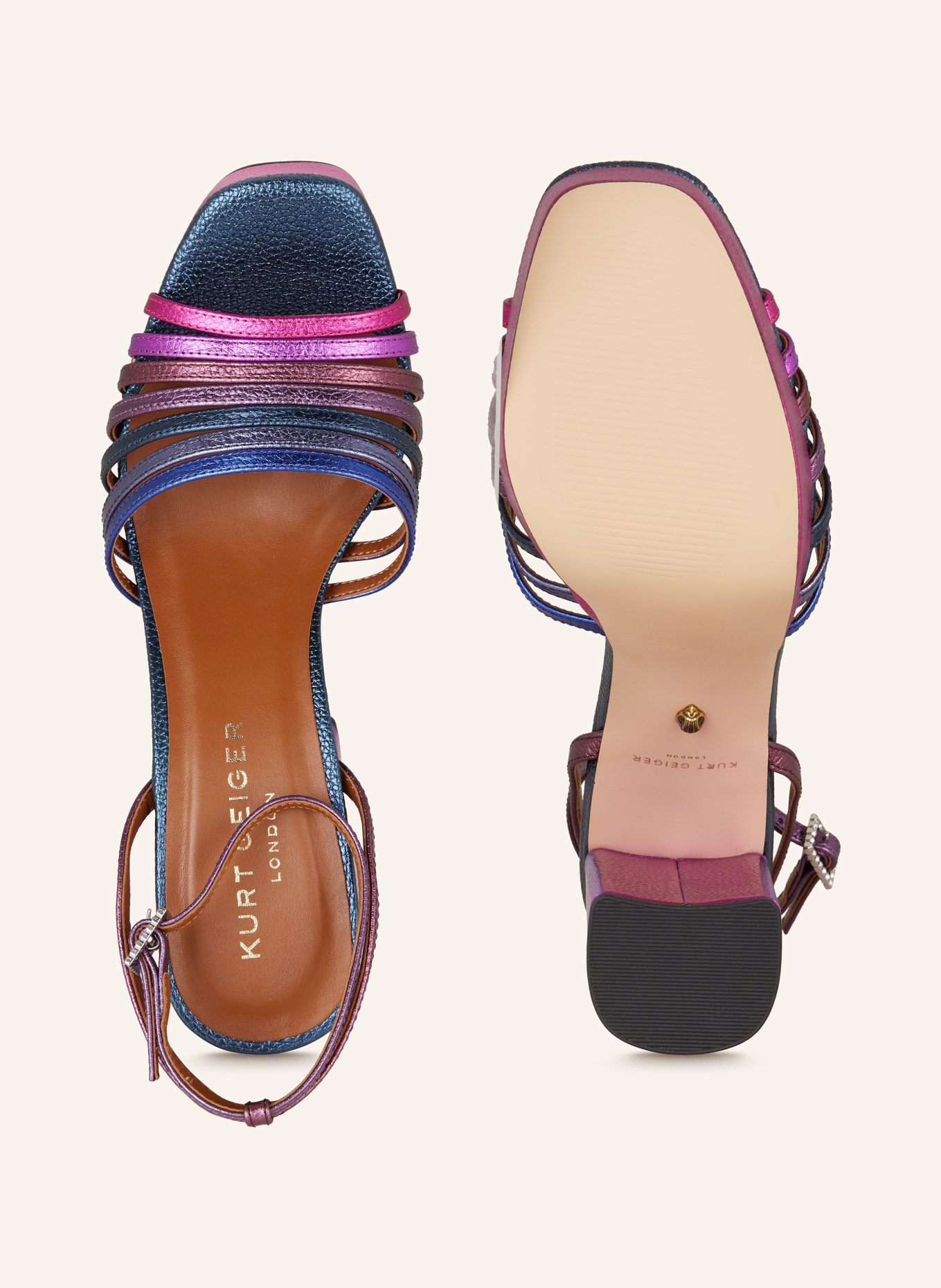 KURT GEIGER Sandaletten PIERRA, Farbe: LILA/ BLAU (Bild 5)
