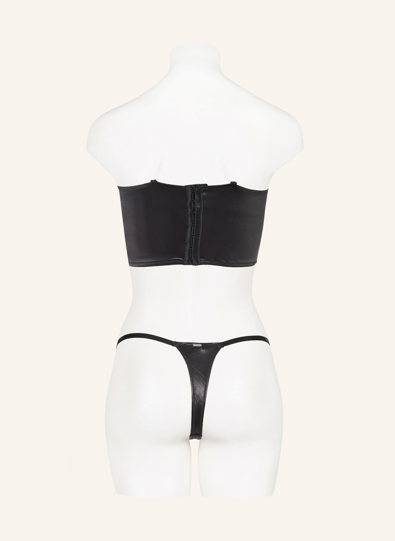 BOSS Corset made of satin, Color: BLACK (Image 6)